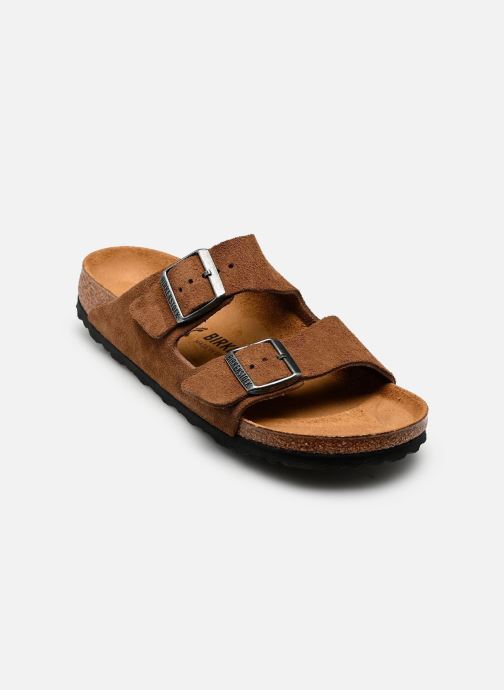 Birkenstock Mules et sabots Arizona Suede - Narrow femme marron