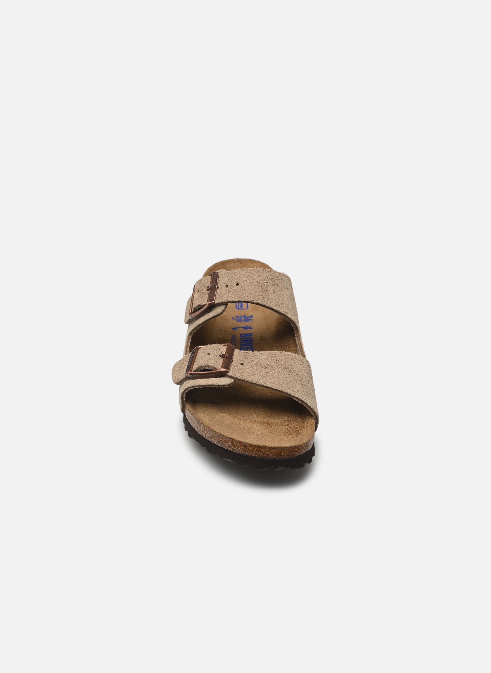 Pantoletten und Clogs Arizona Suede - Narrow damen braun Birkenstock Pantoletten und Clogs Arizona Suede - Narrow damen braun TAUPE