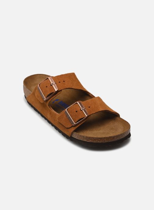 Birkenstock Muilen en klompen Arizona Suede - Narrow dames bruin