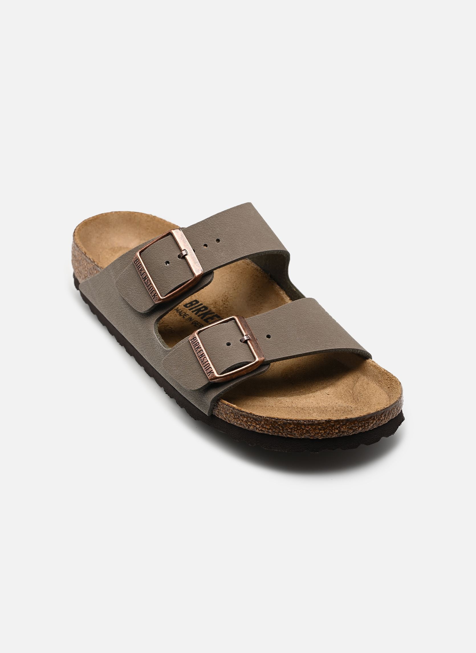 Muilen en klompen Arizona Birko Flor - Narrow dames groen Birkenstock Muilen en klompen Arizona Birko Flor - Narrow dames groen STONE