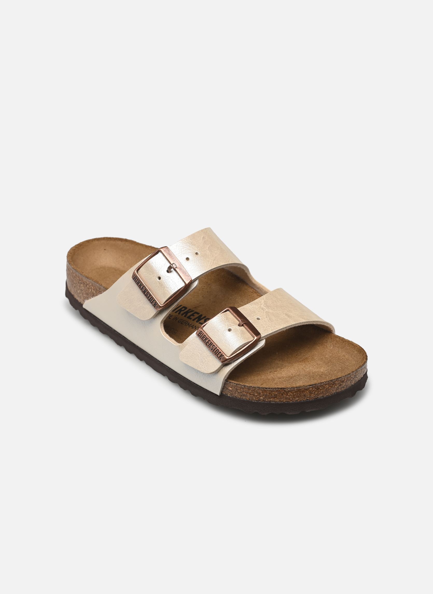 Mules et sabots Arizona Birko Flor - Narrow femme beige Birkenstock Mules et sabots Arizona Birko Flor - Narrow femme beige METALIC PEARL WHITE
