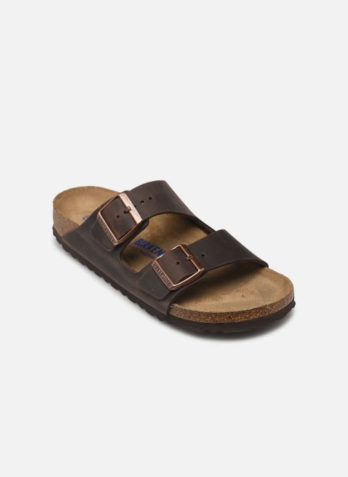 Birkenstock Muilen en klompen Arizona Leather Oiled - Narrow dames bruin