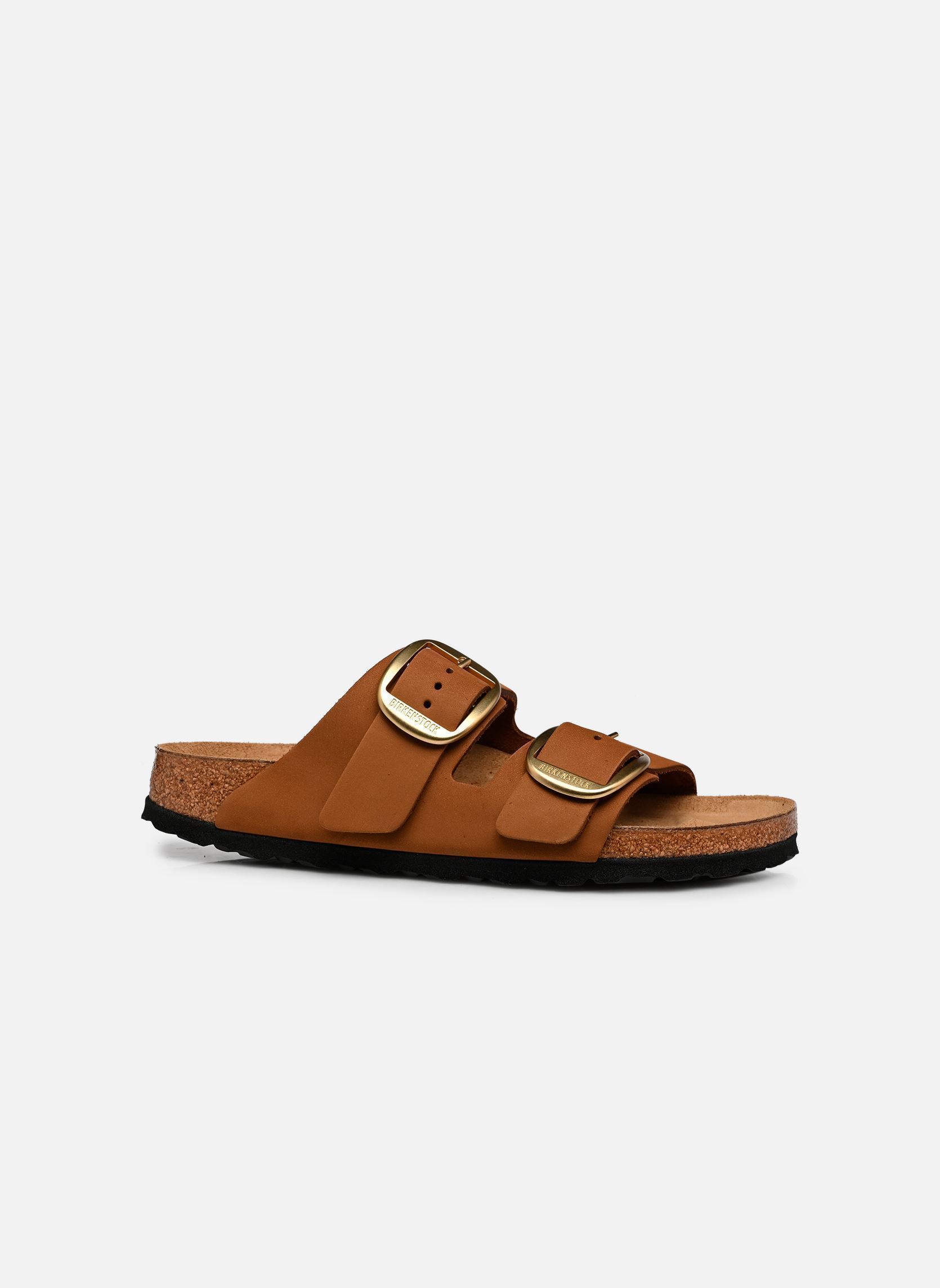 Muilen en klompen Arizona Big Buckle Nubuck - Narrow dames bruin Birkenstock Muilen en klompen Arizona Big Buckle Nubuck - Narrow dames bruin MINK