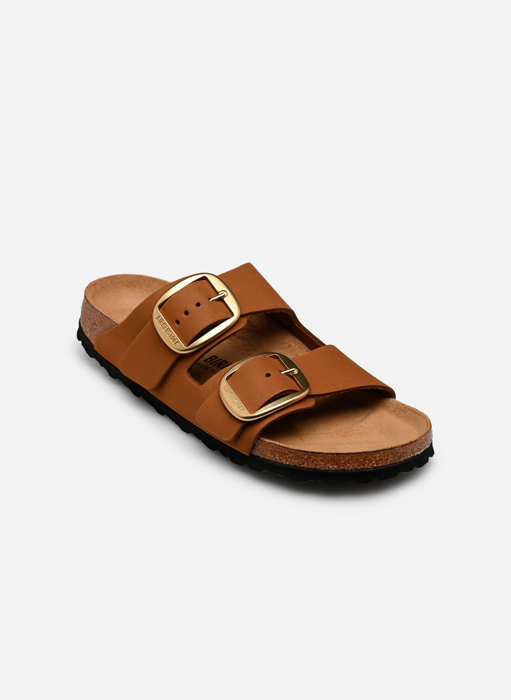 Muilen en klompen Arizona Big Buckle Nubuck - Narrow dames bruin Birkenstock Muilen en klompen Arizona Big Buckle Nubuck - Narrow dames bruin MINK