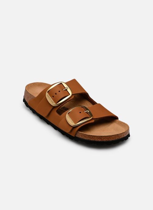 Birkenstock Mules et sabots Arizona Big Buckle Nubuck - Narrow femme marron