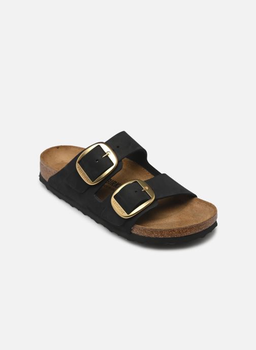 Birkenstock Muilen en klompen Arizona Big Buckle Nubuck - Narrow dames zwart
