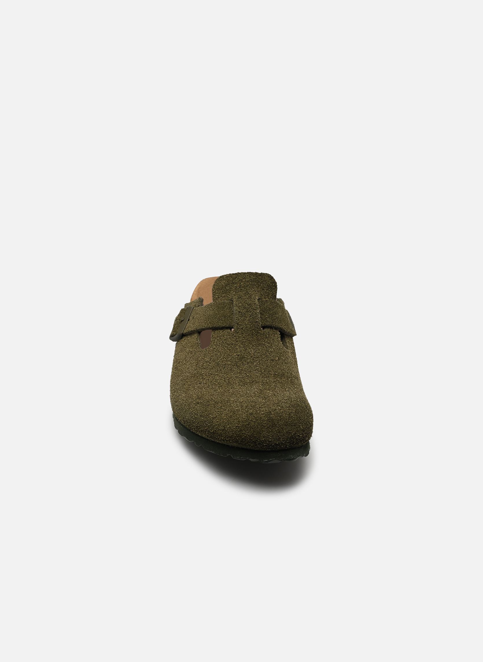 Mules Boston Suede - Narrow femme vert Birkenstock Mules Boston Suede - Narrow femme vert THYME