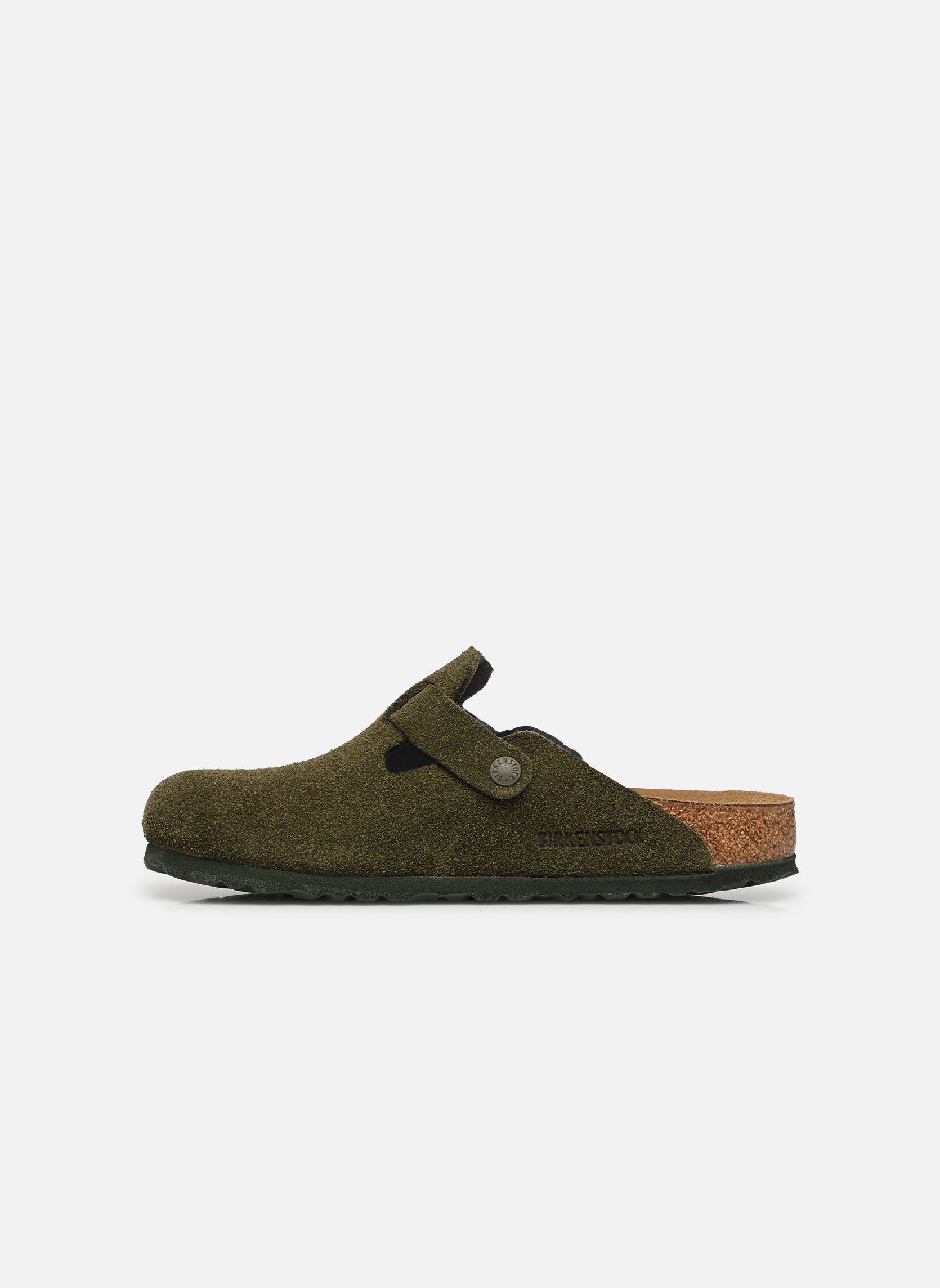Mules Boston Suede - Narrow femme vert Birkenstock Mules Boston Suede - Narrow femme vert THYME
