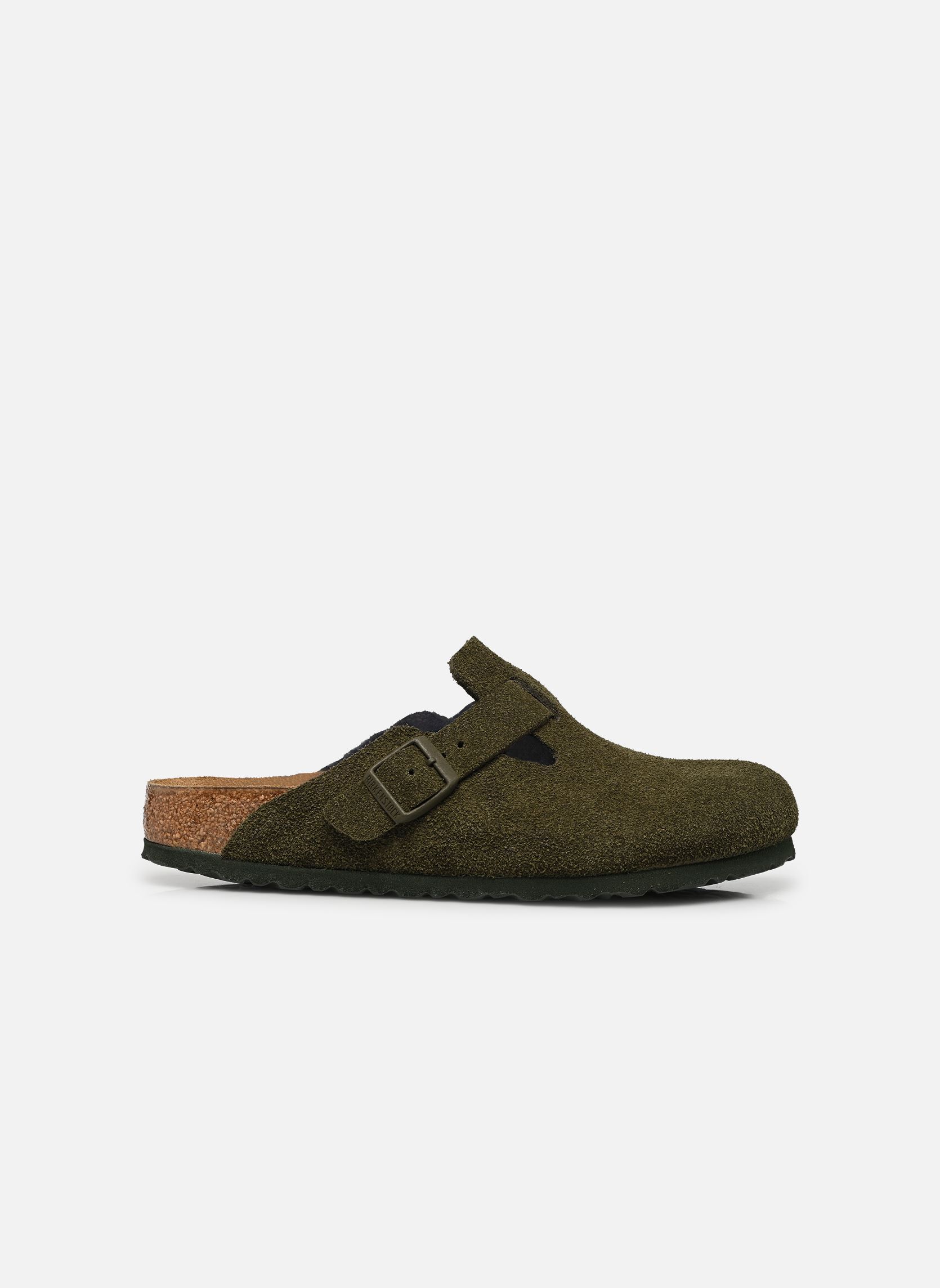 Mules Boston Suede - Narrow femme vert Birkenstock Mules Boston Suede - Narrow femme vert THYME