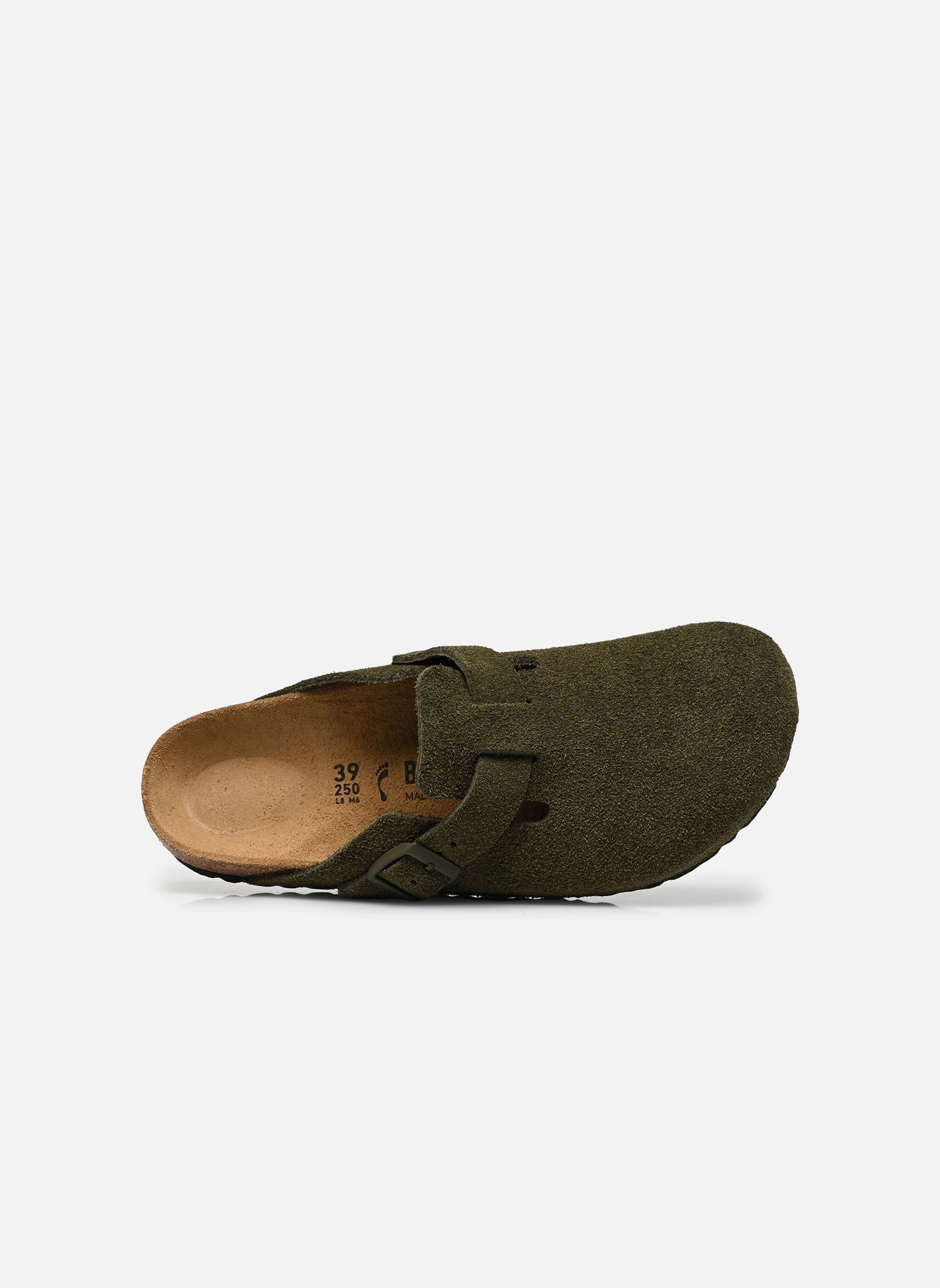 Mules Boston Suede - Narrow femme vert Birkenstock Mules Boston Suede - Narrow femme vert THYME