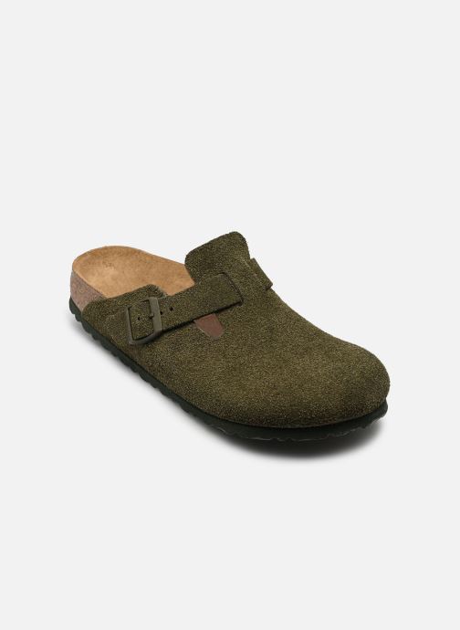 Birkenstock Mules Boston Suede - Narrow femme vert