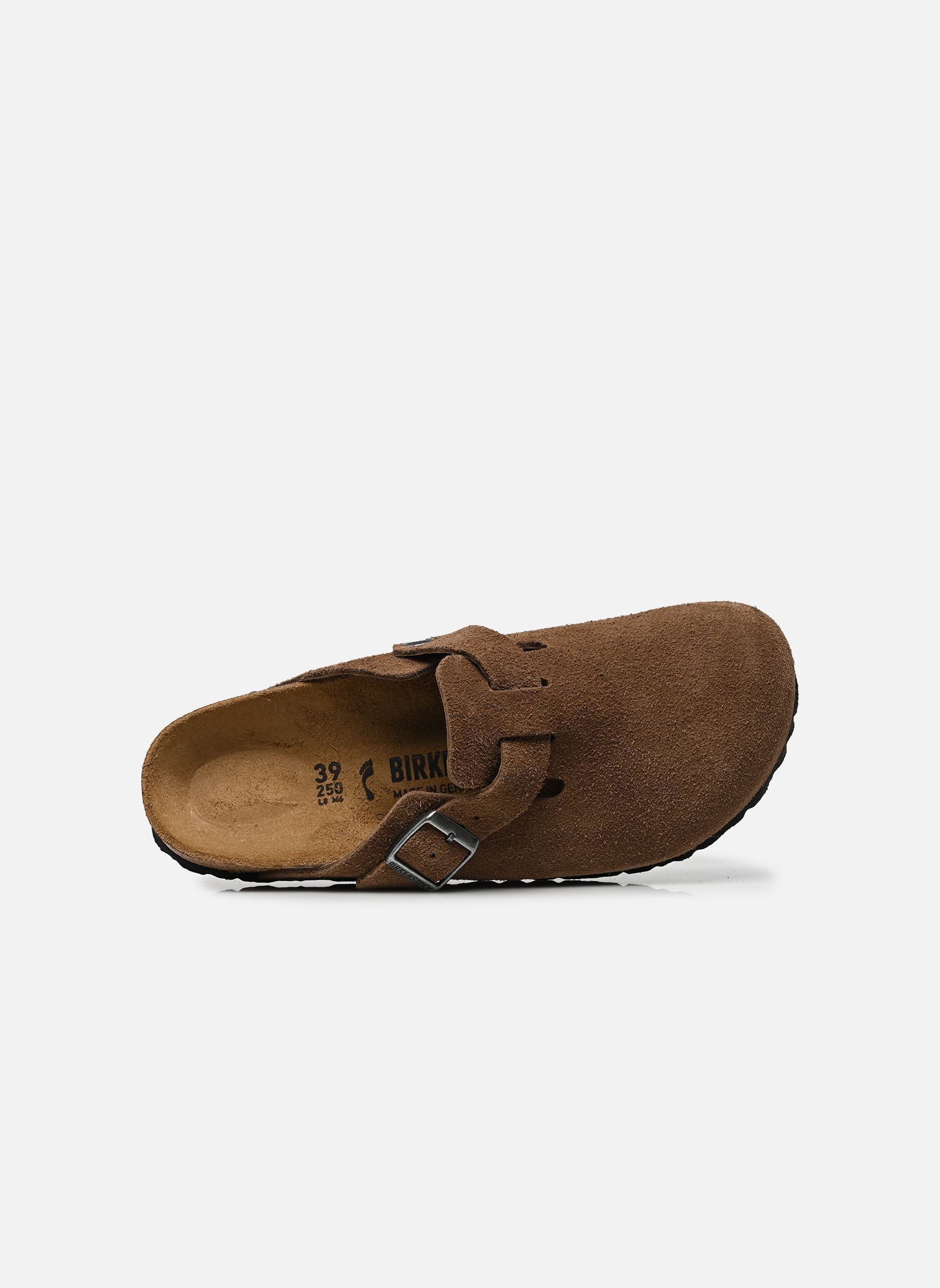 Mules Boston Suede - Narrow femme marron Birkenstock Mules Boston Suede - Narrow femme marron DARK TEA