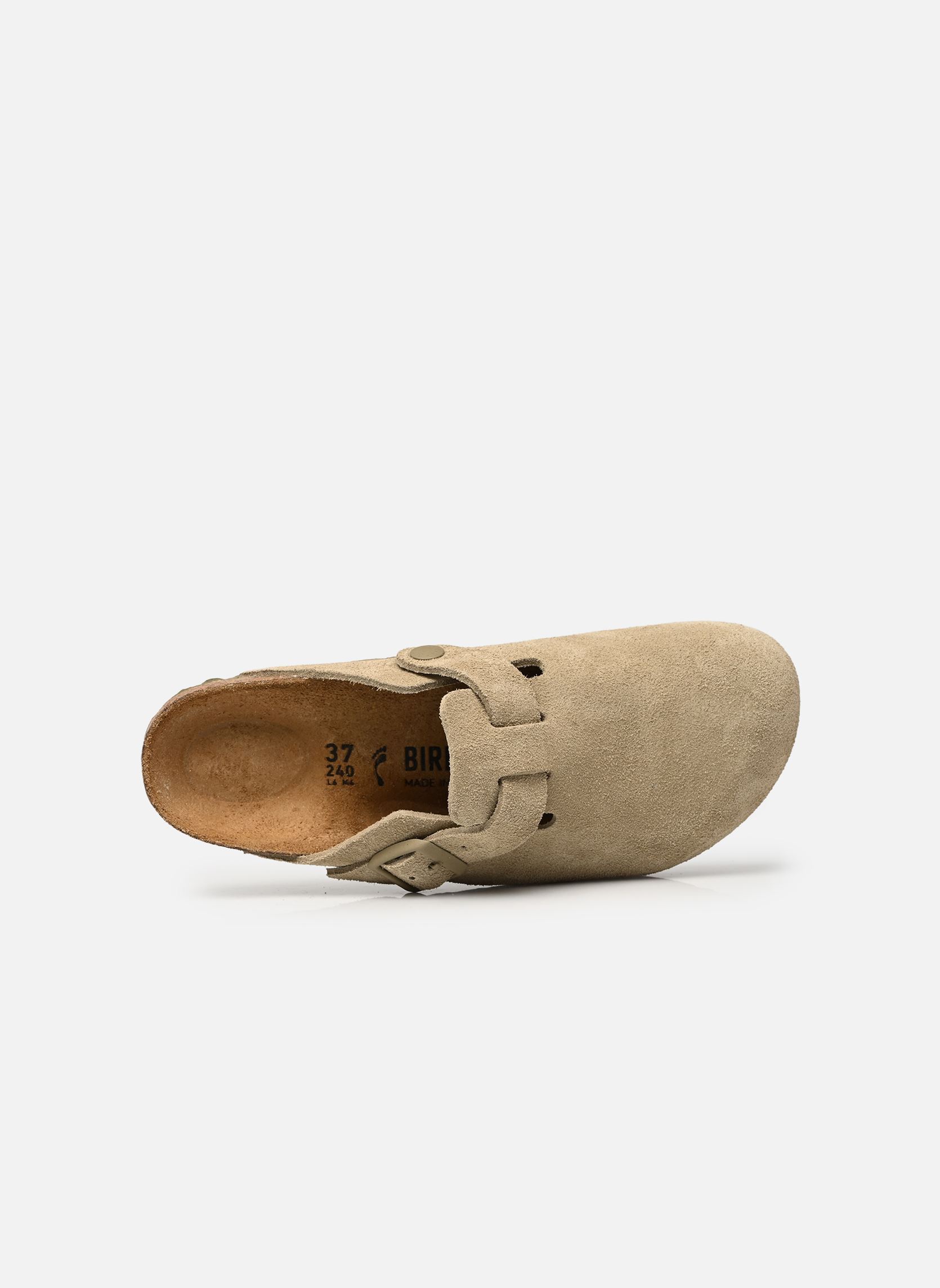 Mules et sabots Boston Suede - Narrow femme vert Birkenstock Mules et sabots Boston Suede - Narrow femme vert FADED KHAKI