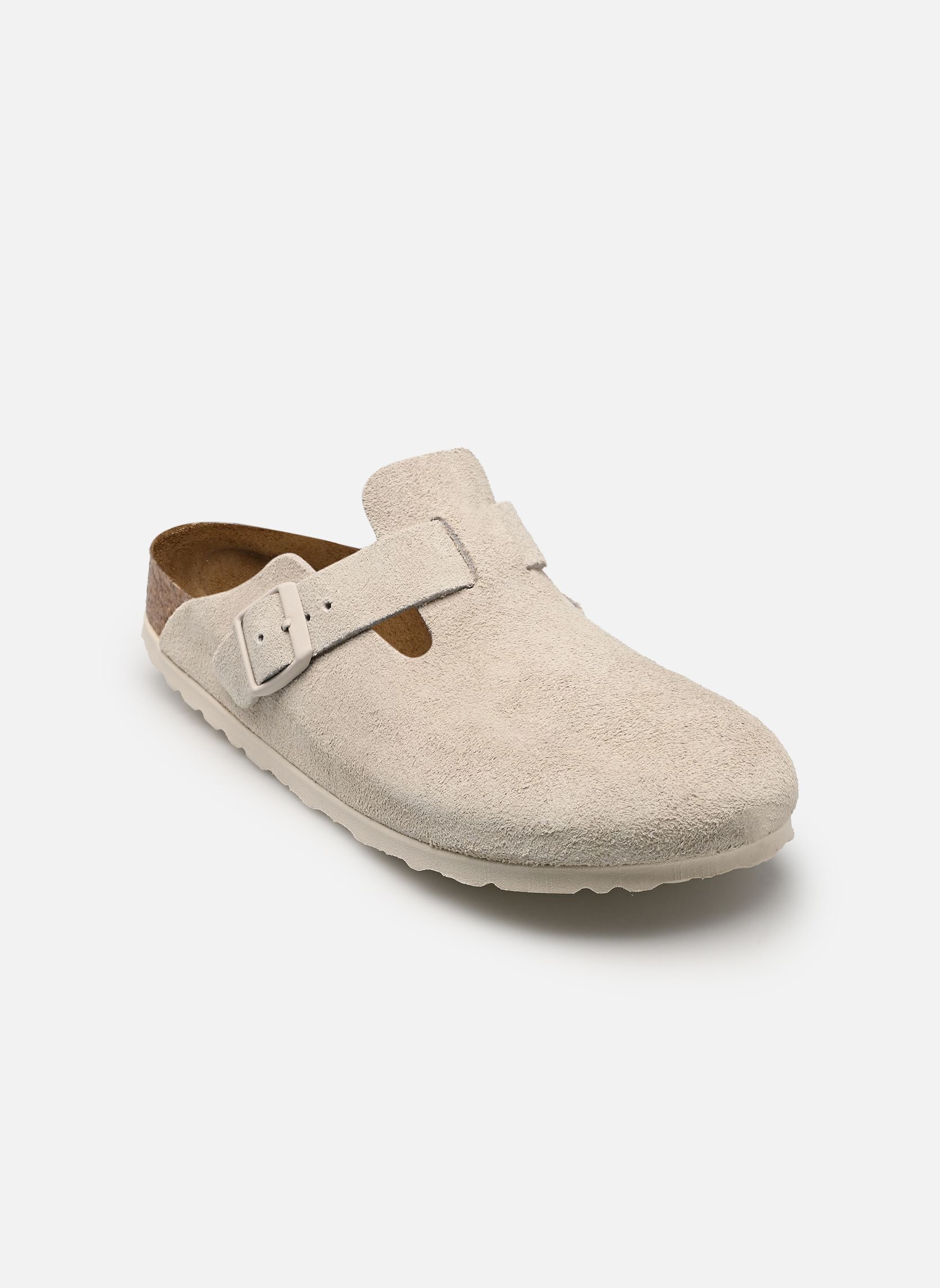 Pantoletten und Clogs Boston Suede - Narrow damen weiß Birkenstock Pantoletten und Clogs Boston Suede - Narrow damen weiß ANTIQUE WHITE