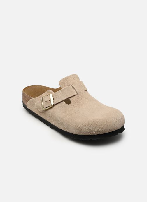 Birkenstock Muilen en klompen Boston Suede - Narrow dames beige