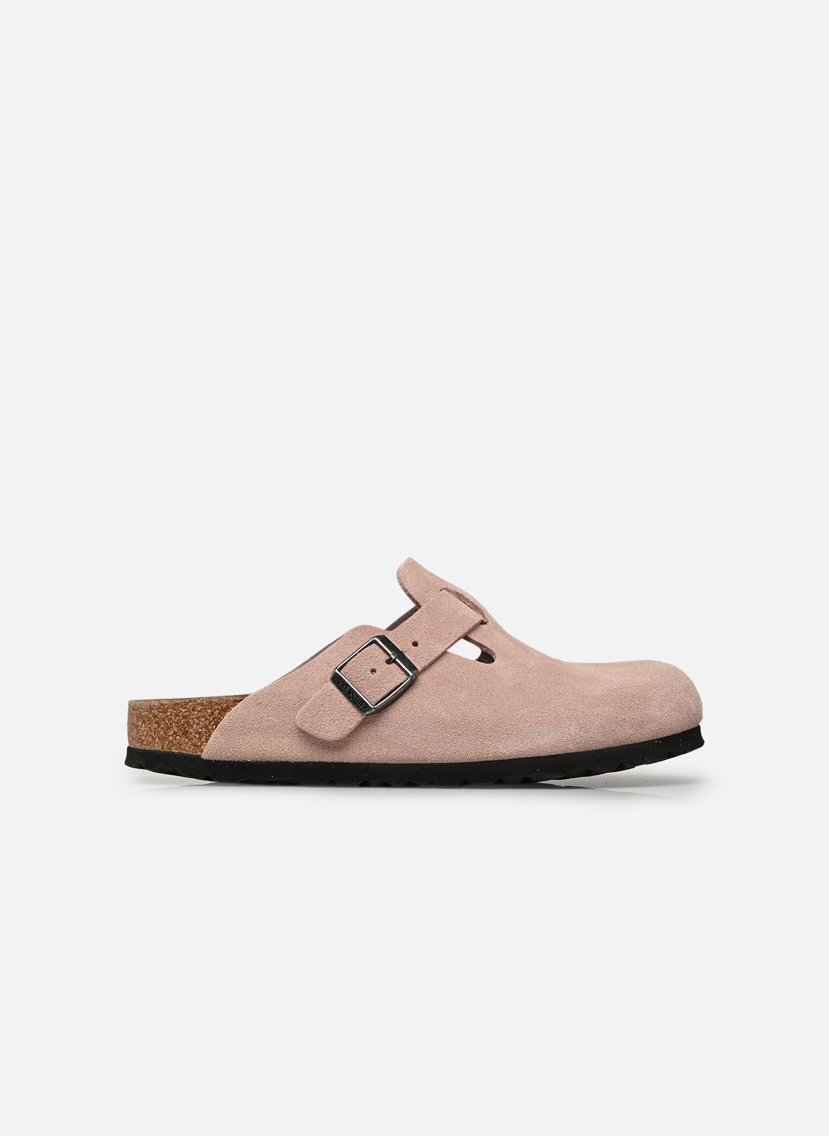 Muilen en klompen Boston Suede - Narrow dames roze Birkenstock Muilen en klompen Boston Suede - Narrow dames roze PINK CLAY