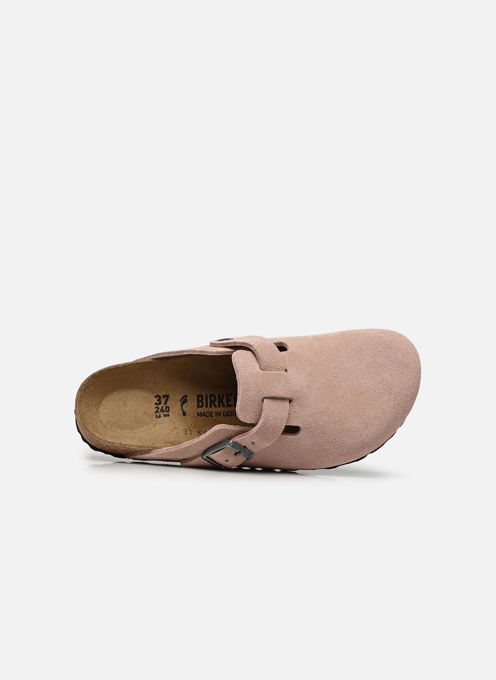 Muilen en klompen Boston Suede - Narrow dames roze Birkenstock Muilen en klompen Boston Suede - Narrow dames roze PINK CLAY
