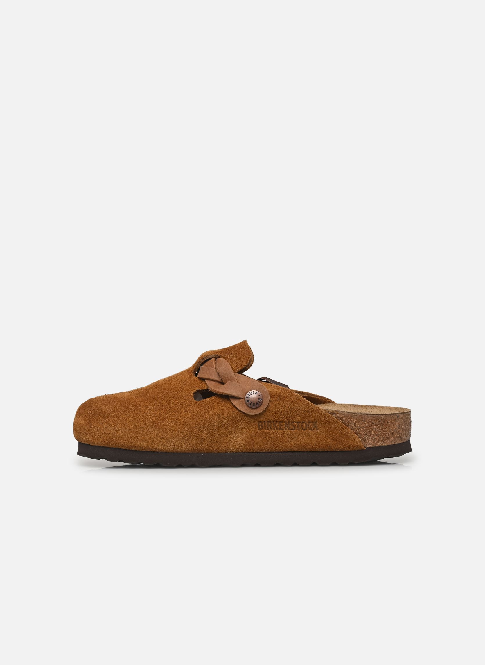 Muilen en klompen Boston Braided - Narrow dames bruin Birkenstock Muilen en klompen Boston Braided - Narrow dames bruin MINK