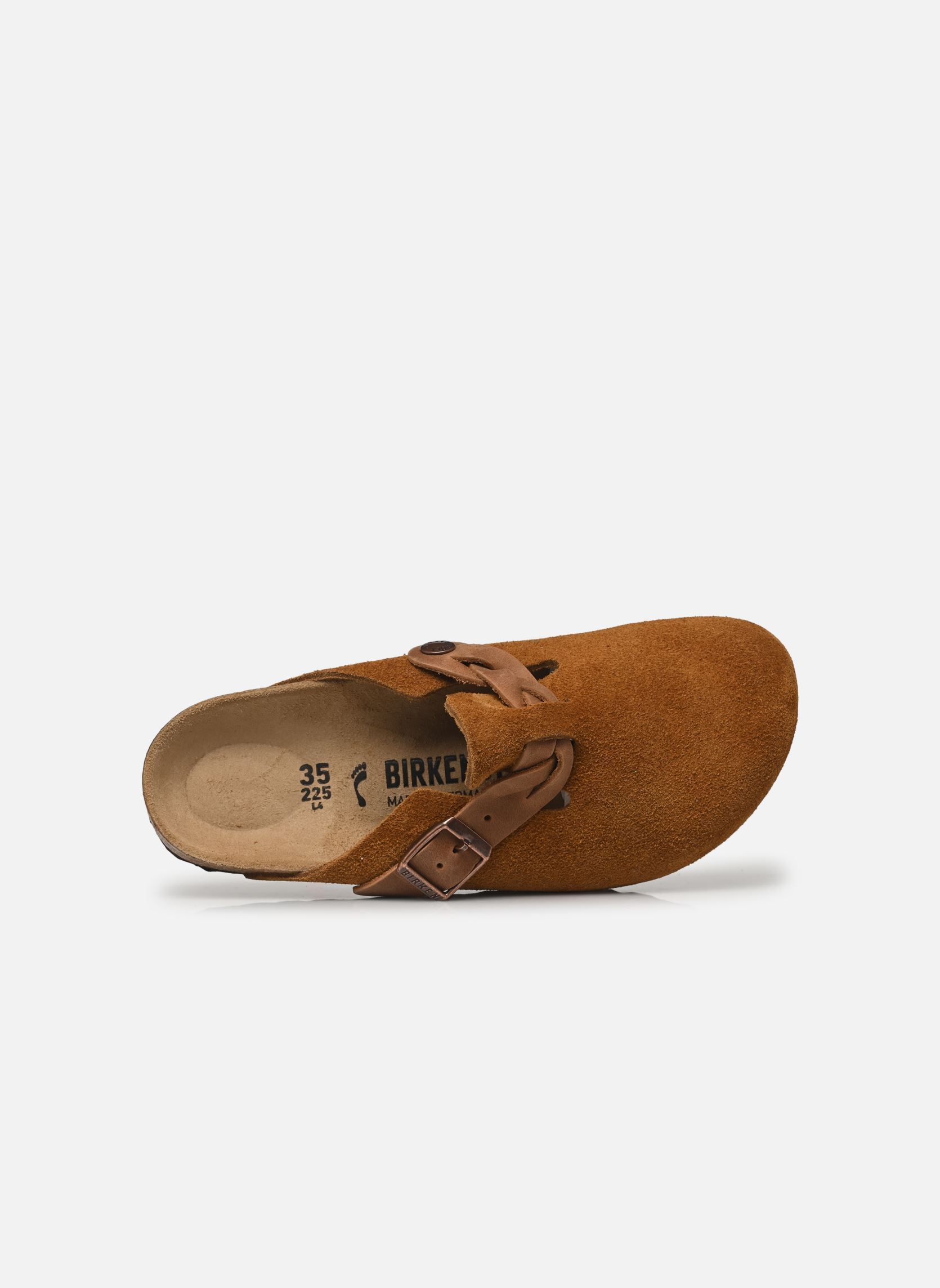 Muilen en klompen Boston Braided - Narrow dames bruin Birkenstock Muilen en klompen Boston Braided - Narrow dames bruin MINK