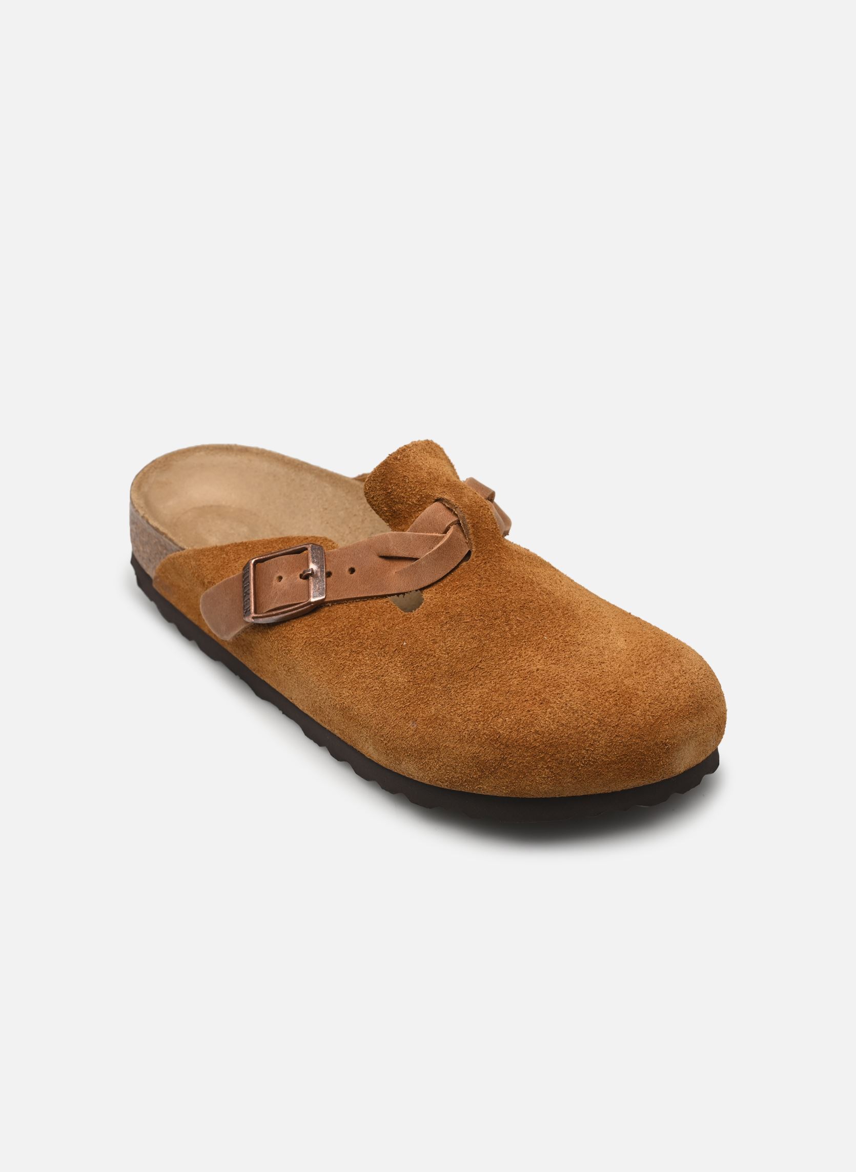 Muilen en klompen Boston Braided - Narrow dames bruin Birkenstock Muilen en klompen Boston Braided - Narrow dames bruin MINK