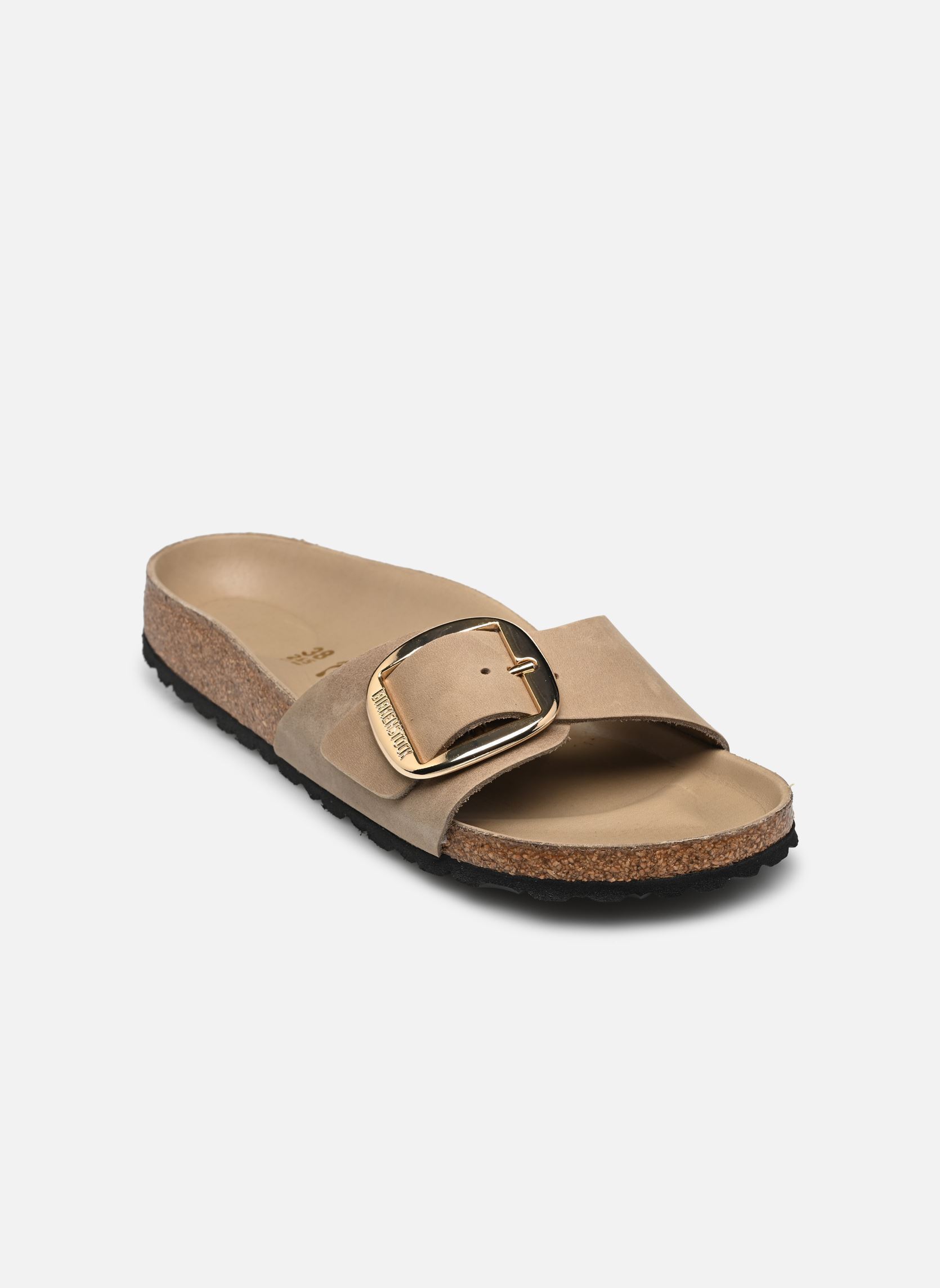 Muilen en klompen Madrid Big Buckle Leather Oiled - Narrow dames bruin Birkenstock Muilen en klompen Madrid Big Buckle Leather Oiled - Narrow dames bruin Tabacco brown