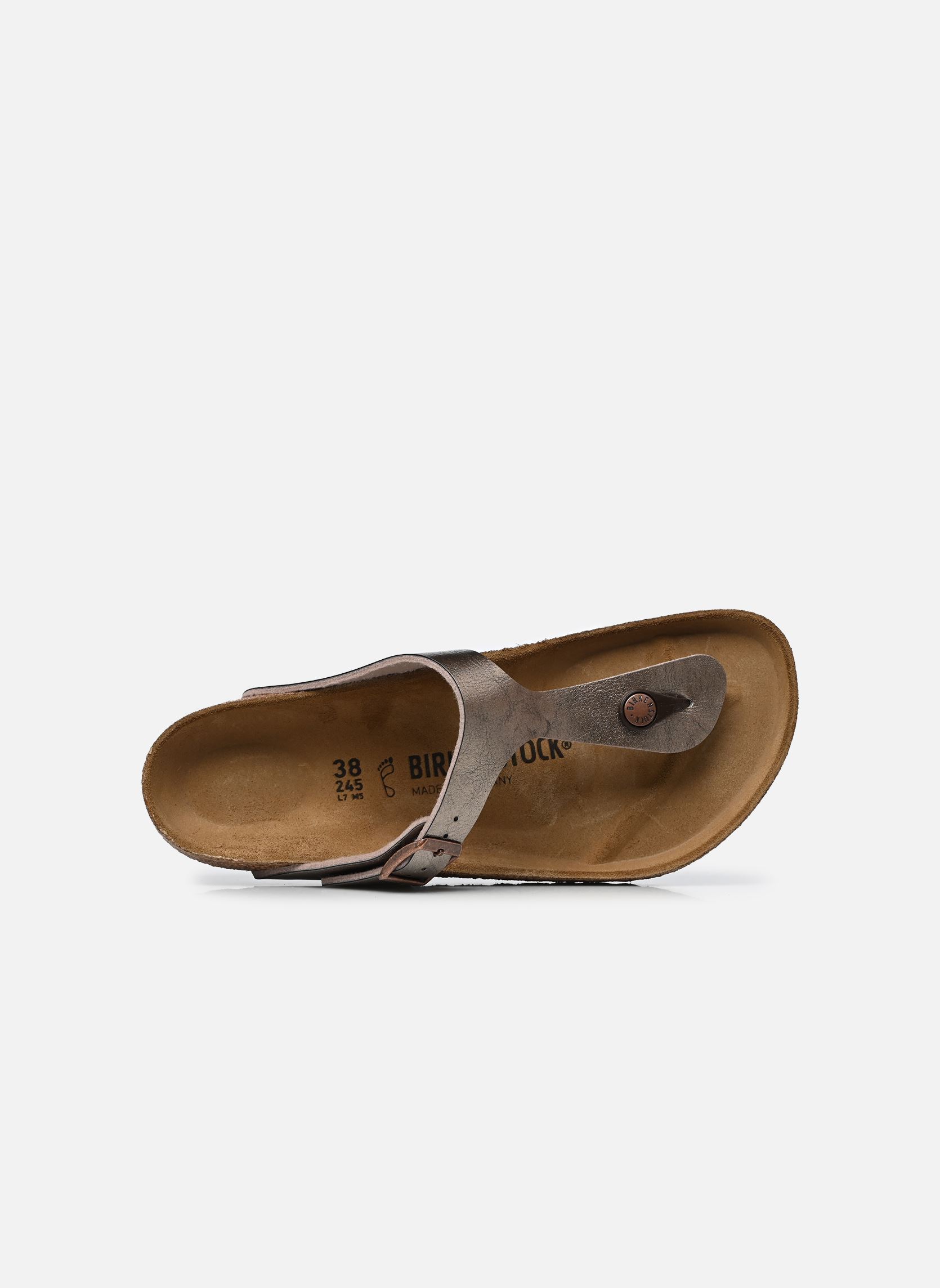 Muilen en klompen Gizeh Birko Flor - Regular dames goud en brons Birkenstock Muilen en klompen Gizeh Birko Flor - Regular dames goud en brons Taupe