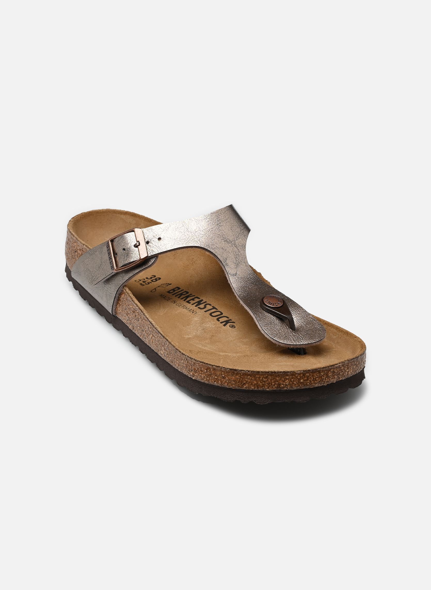 Muilen en klompen Gizeh Birko Flor - Regular dames goud en brons Birkenstock Muilen en klompen Gizeh Birko Flor - Regular dames goud en brons Taupe