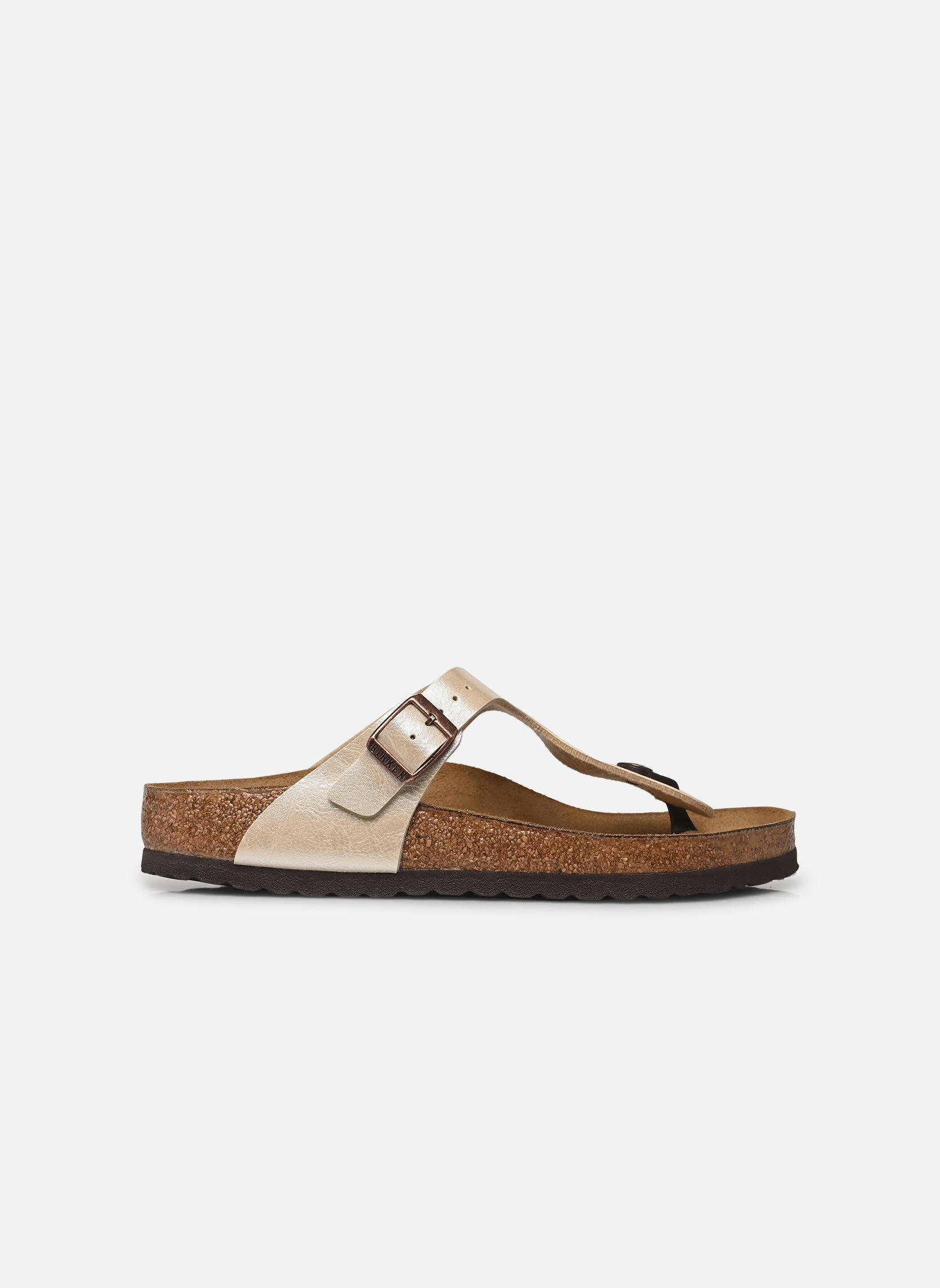 Pantoletten und Clogs Gizeh Birko Flor - Regular damen silber Birkenstock Pantoletten und Clogs Gizeh Birko Flor - Regular damen silber PEARL WHITE