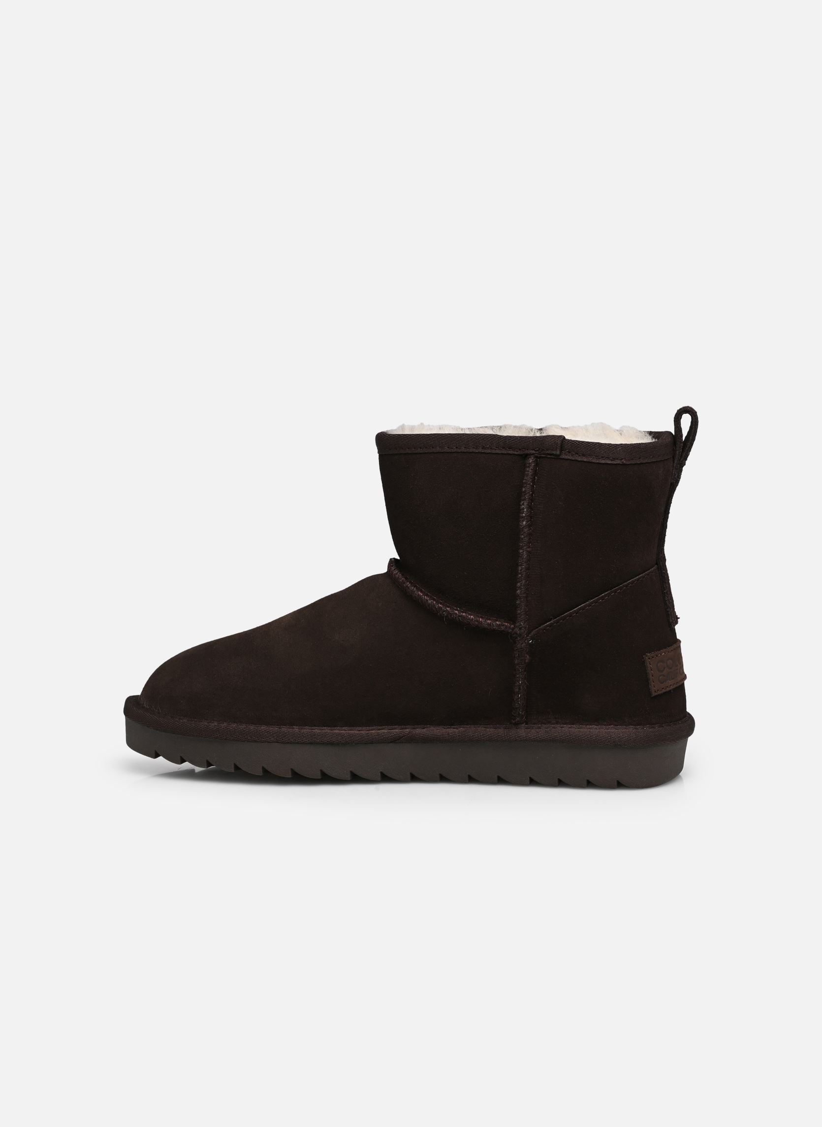 Bottines fourrées Sheepskin boot in suede femme marron Colors of California Bottines fourrées Sheepskin boot in suede femme marron CHOCOLAT