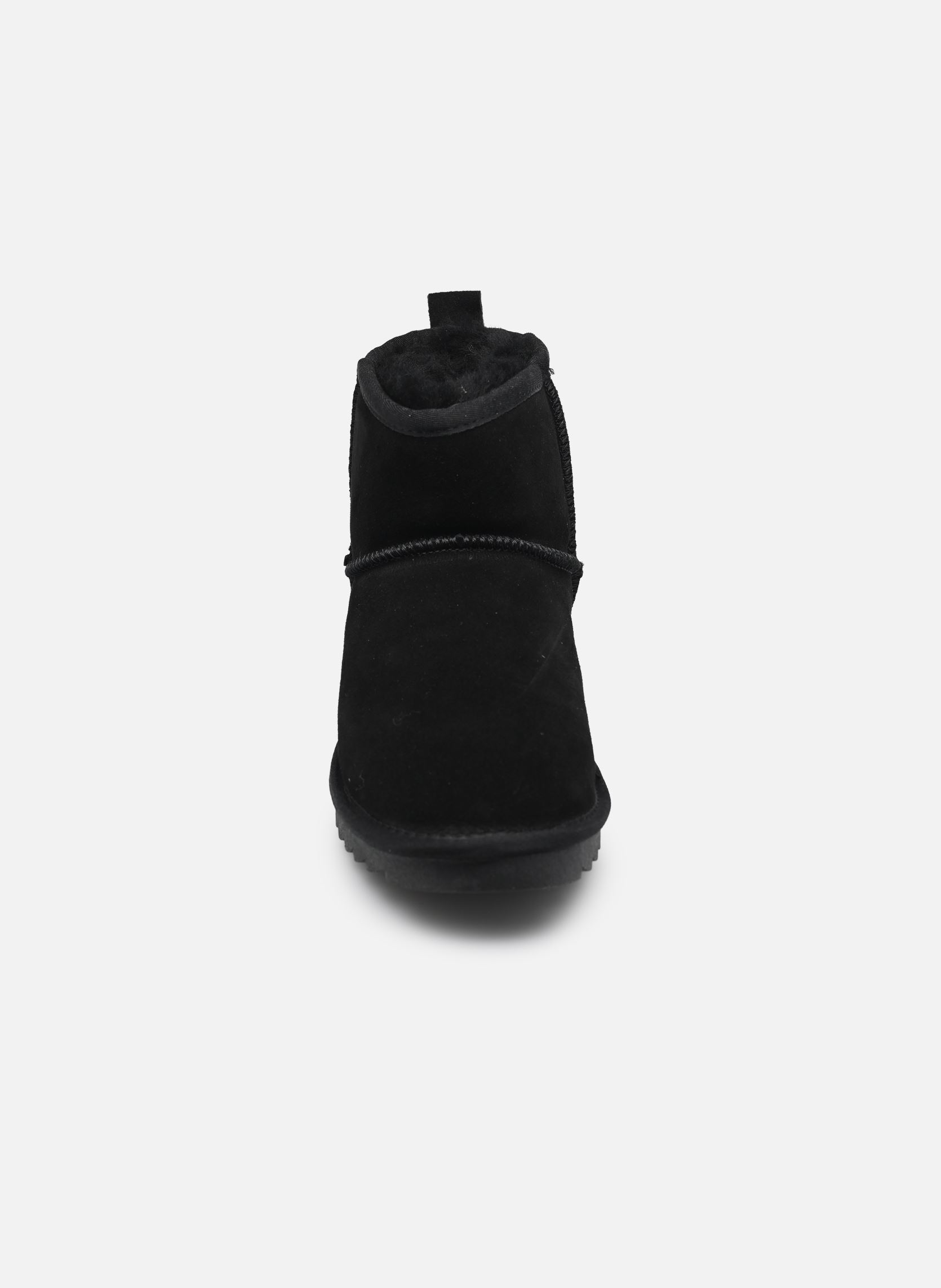 Gevoerde enkellaarsjes Sheepskin boot in suede dames zwart Colors of California Gevoerde enkellaarsjes Sheepskin boot in suede dames zwart BLACK