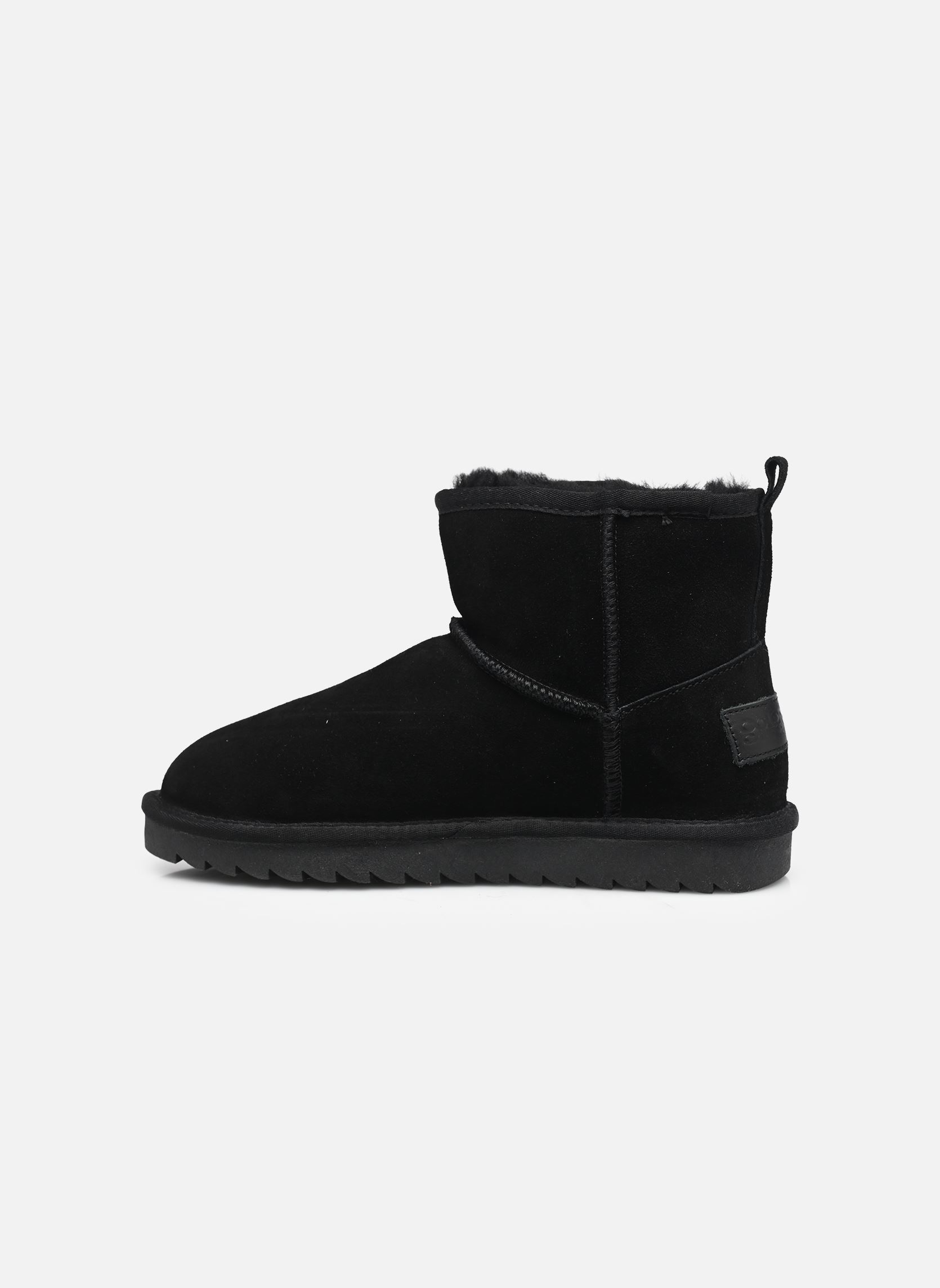 Gevoerde enkellaarsjes Sheepskin boot in suede dames zwart Colors of California Gevoerde enkellaarsjes Sheepskin boot in suede dames zwart BLACK