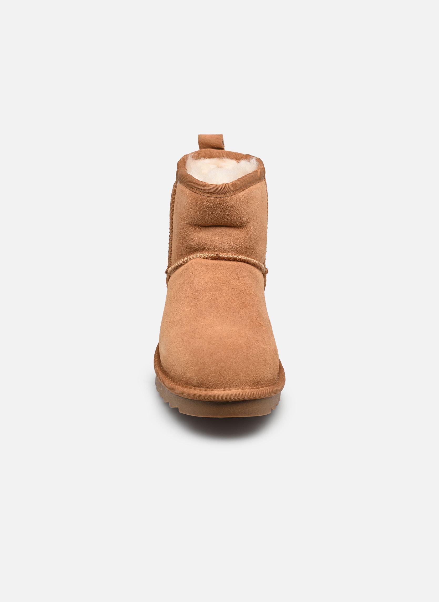 Bottines fourrées Sheepskin boot in suede femme marron Colors of California Bottines fourrées Sheepskin boot in suede femme marron TAN