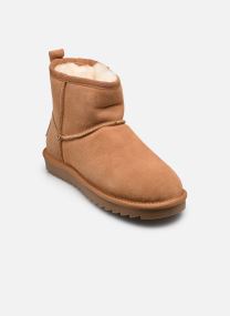 Bottines fourrées Sheepskin boot in suede femme marron