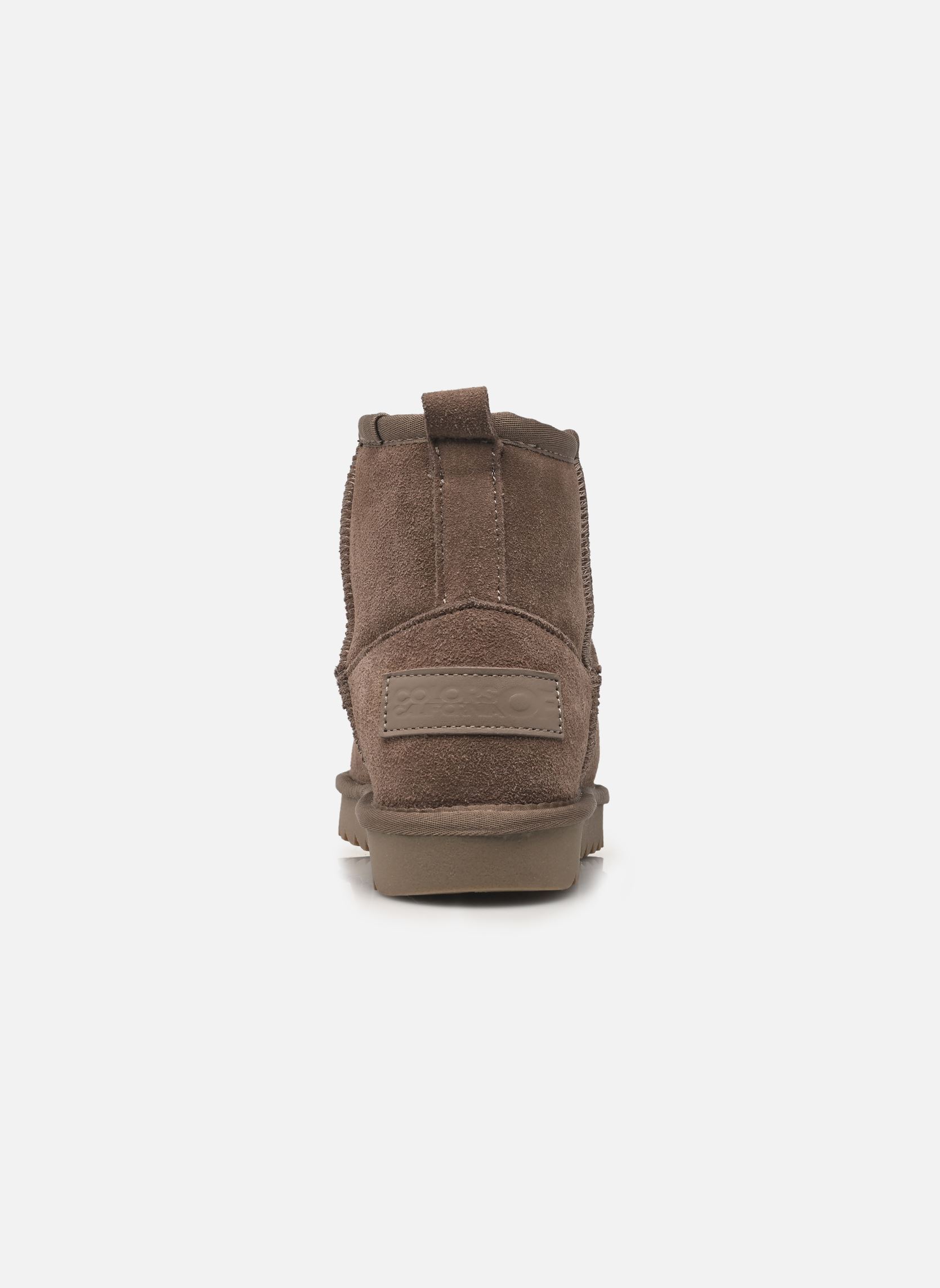 Bottines fourrées Sheepskin boot in suede femme beige Colors of California Bottines fourrées Sheepskin boot in suede femme beige TAUPE
