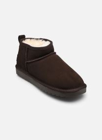 Gefütterte Stiefeletten Short sheepskin boot in suede damen grün