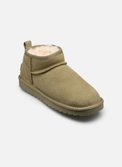 Colors of California Bottines fourrées Short sheepskin boot in suede femme vert