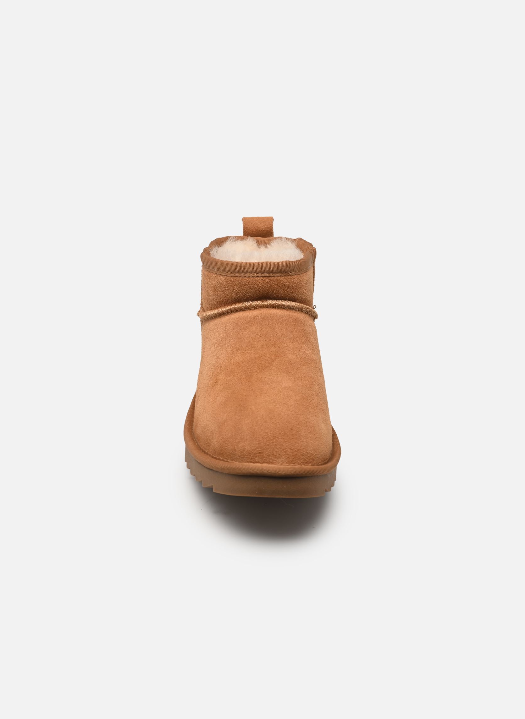 Bottines fourrées Short sheepskin boot in suede femme marron Colors of California Bottines fourrées Short sheepskin boot in suede femme marron TAN