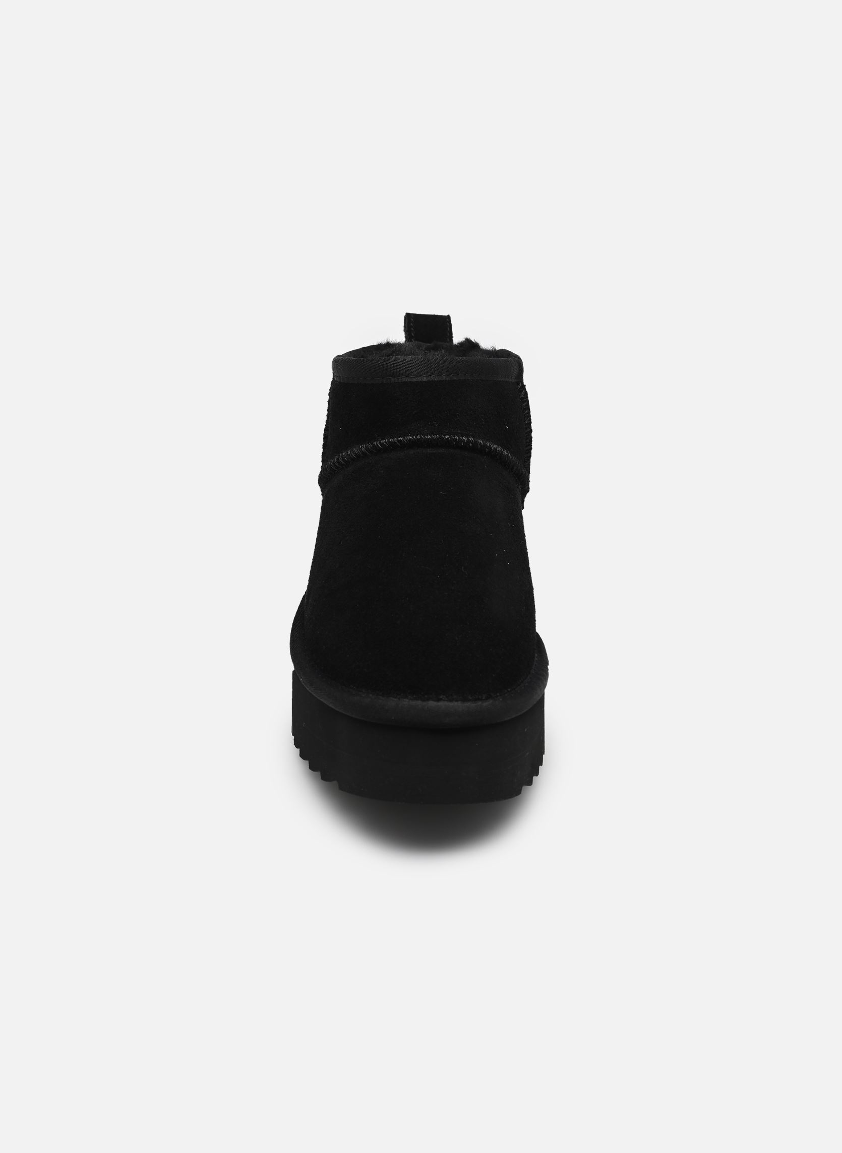 Bottines fourrées Platform sheepskin suede boot femme noir Colors of California Bottines fourrées Platform sheepskin suede boot femme noir BLACK