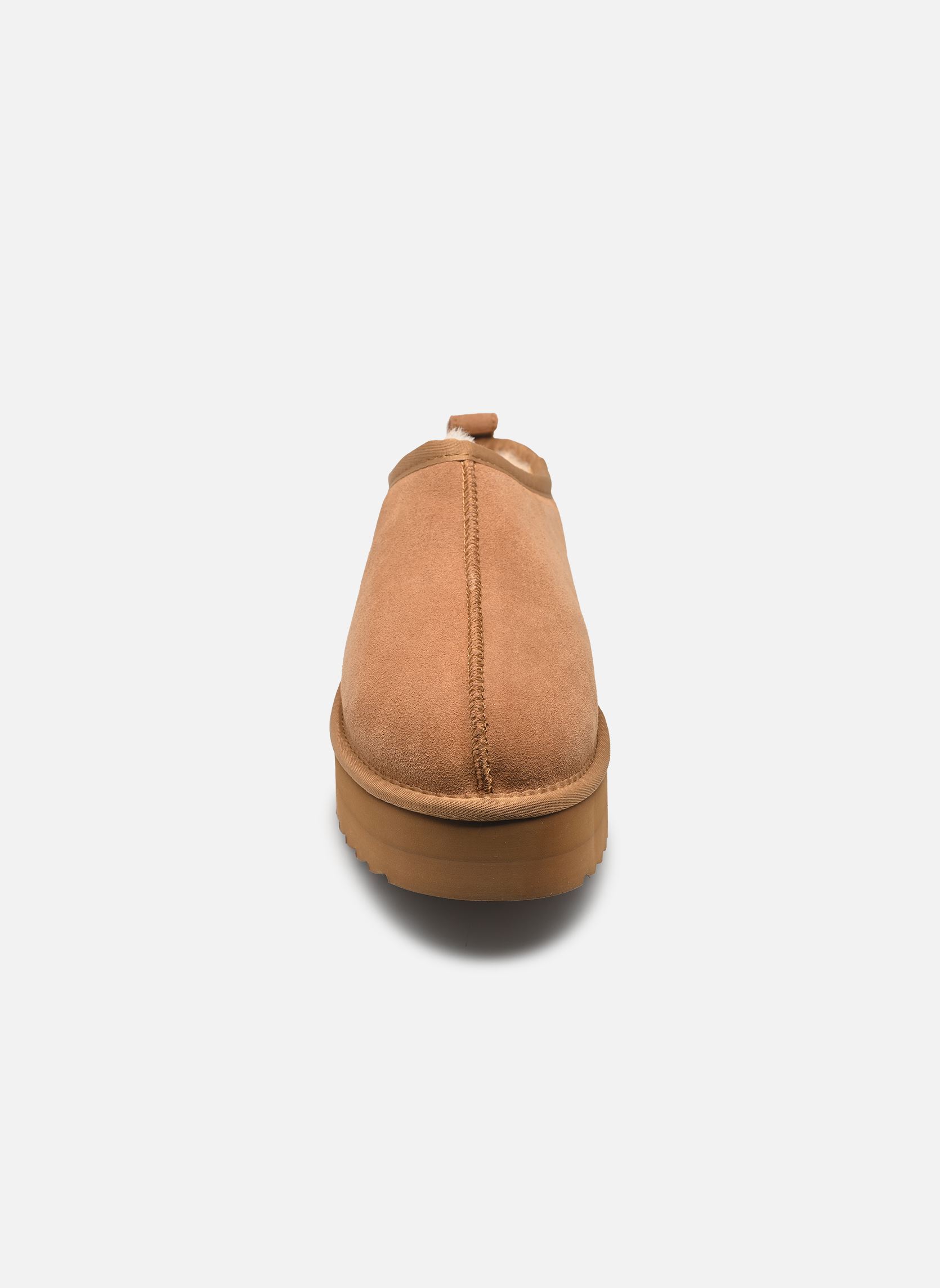 Mules et sabots Platform suede sheepskin sabot femme marron Colors of California Mules et sabots Platform suede sheepskin sabot femme marron TAN