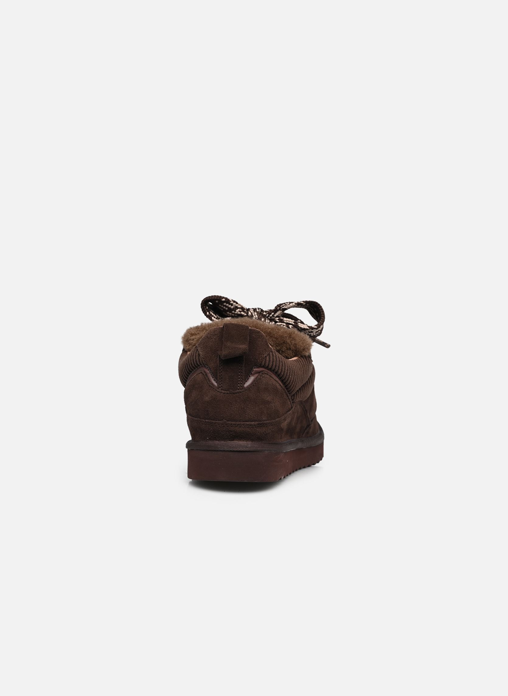 Niedrige Sneaker Cow suede sneaker maxi laces damen braun Colors of California Niedrige Sneaker Cow suede sneaker maxi laces damen braun CHOCOLAT