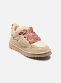 Baskets Cow suede sneaker maxi laces femme beige