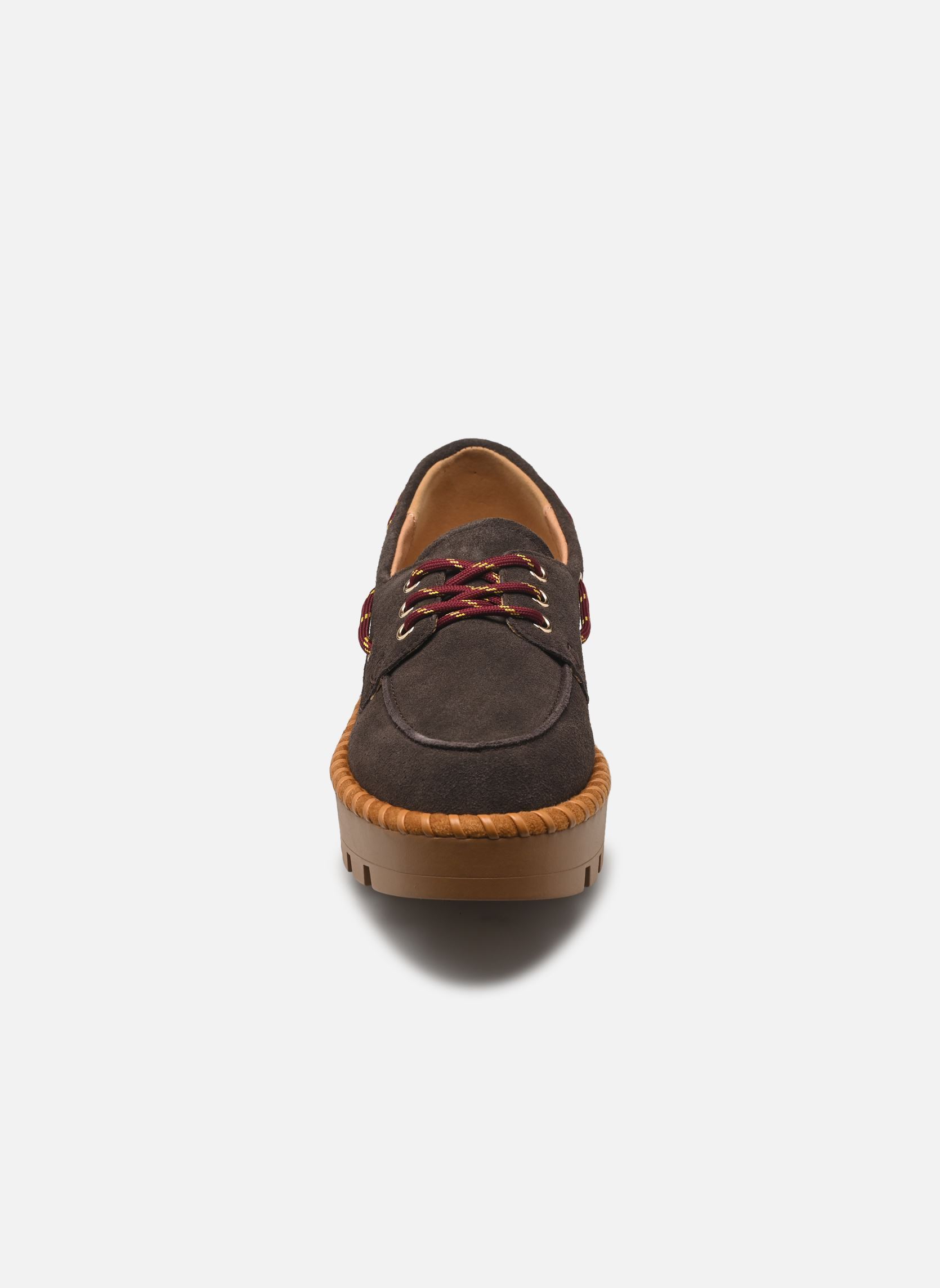 Chaussures bateaux Boat suede shoe femme marron Colors of California Chaussures bateaux Boat suede shoe femme marron BROWN