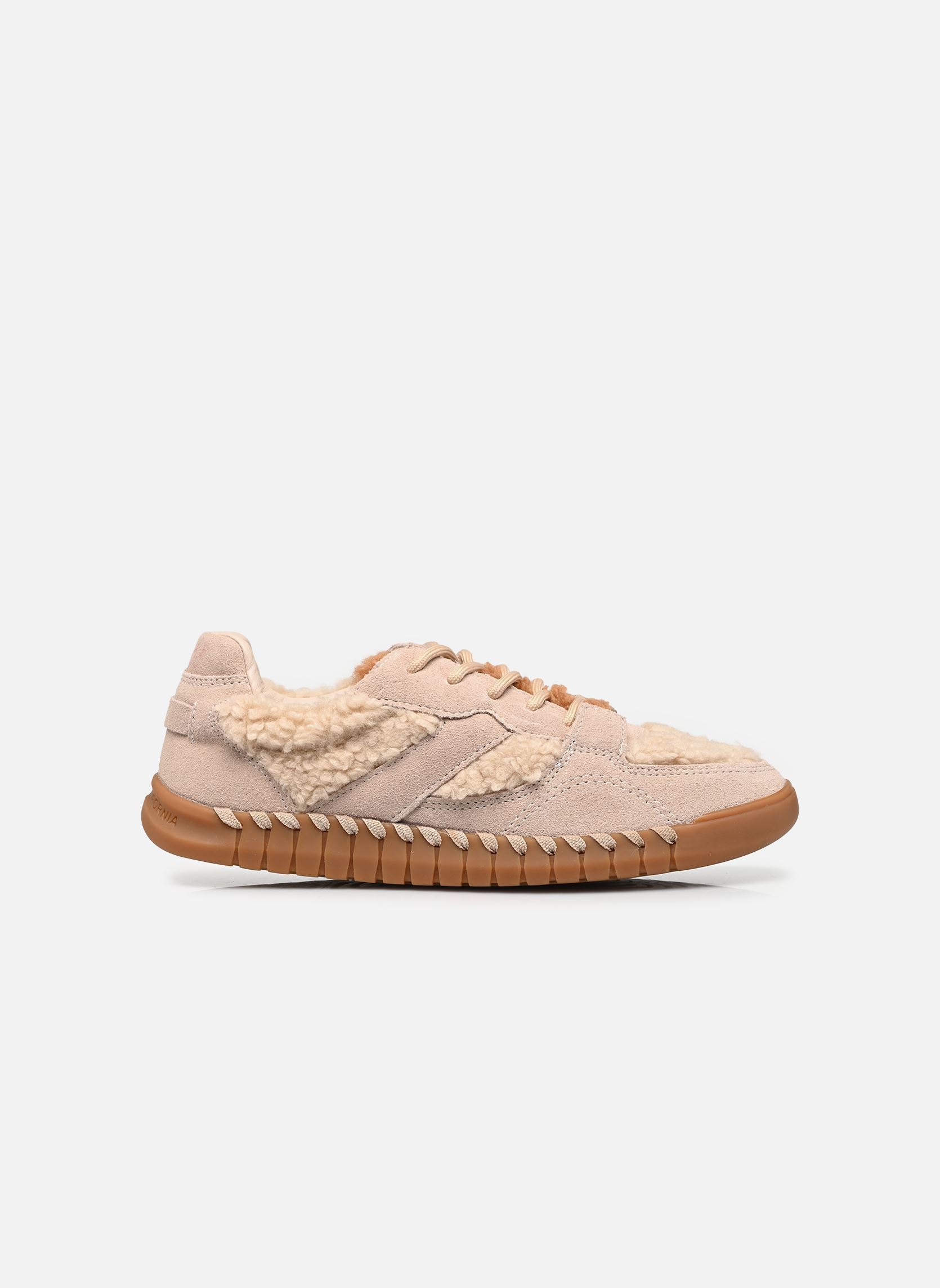Sneaker Cow suede teddy fur sneaker damen beige Colors of California Sneaker Cow suede teddy fur sneaker damen beige OATMEAL