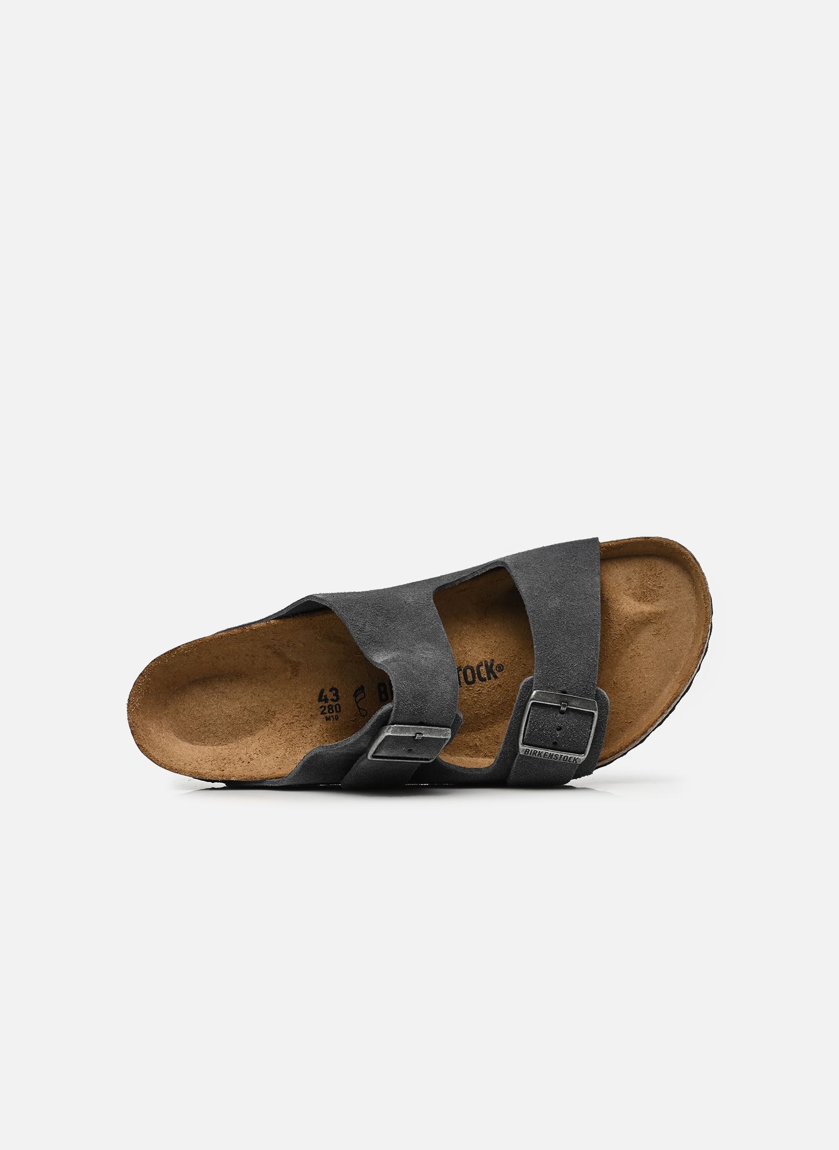 Mules Arizona Suede - Regular homme gris Birkenstock Mules Arizona Suede - Regular homme gris CHARCOAL
