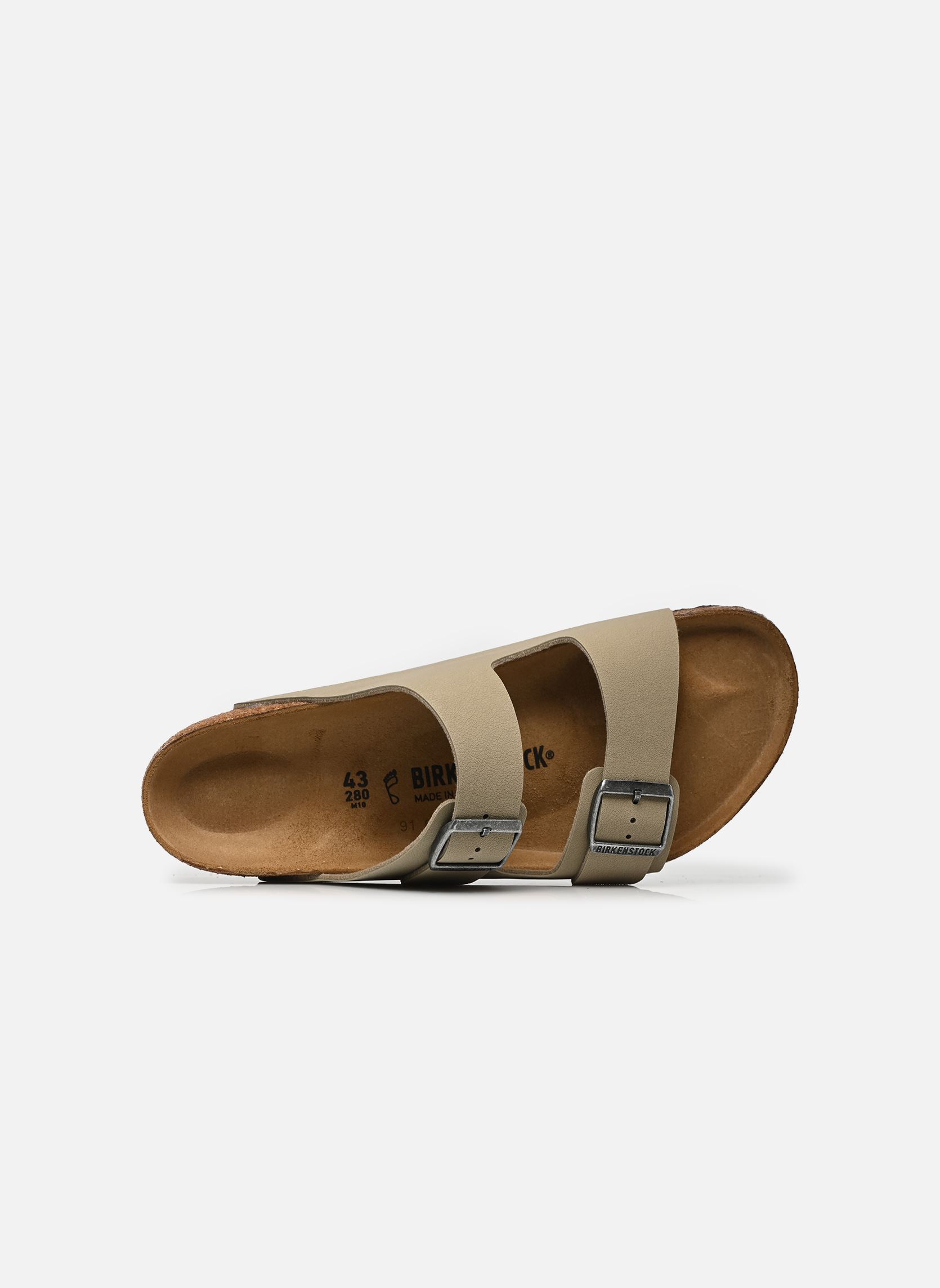 Mules Arizona Birko Flor - Regular homme vert Birkenstock Mules Arizona Birko Flor - Regular homme vert FADED KHAKI/DARK BROWN OS