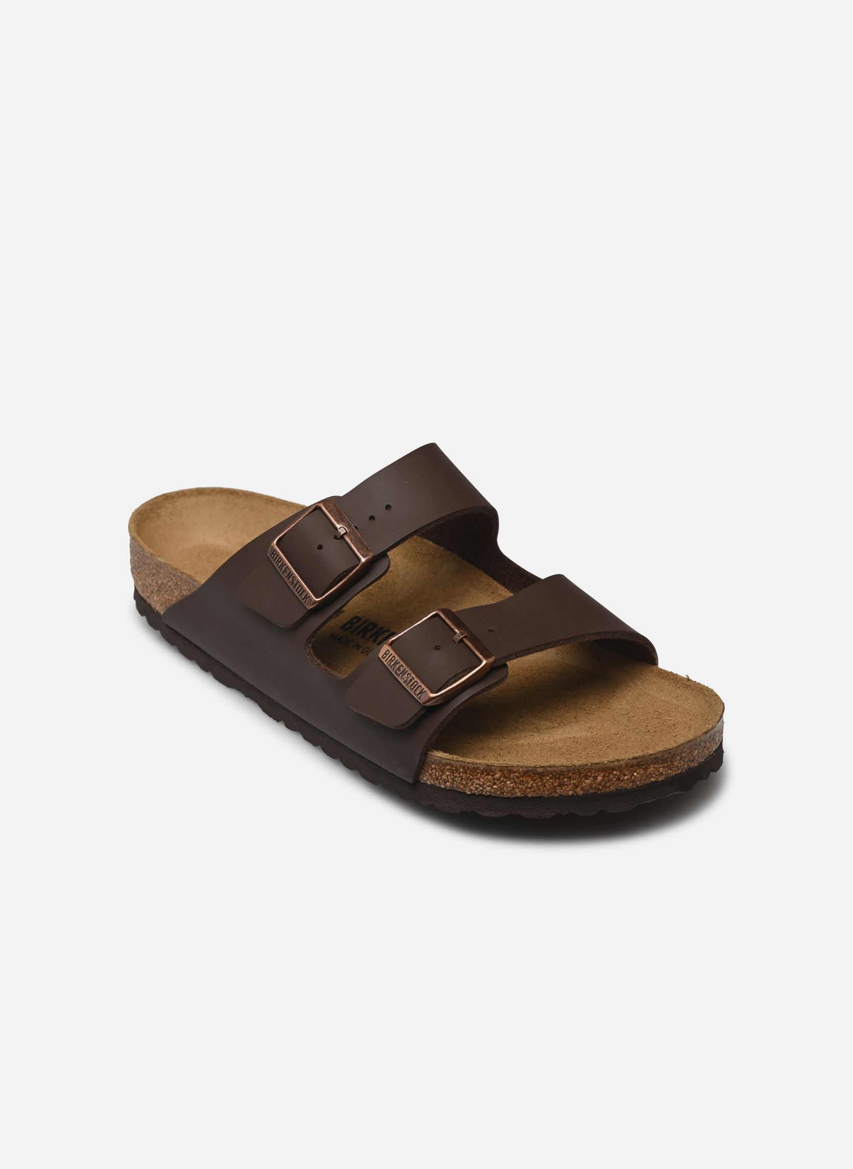 Mules Arizona Birko Flor - Regular homme marron Birkenstock Mules Arizona Birko Flor - Regular homme marron DARK BROWN