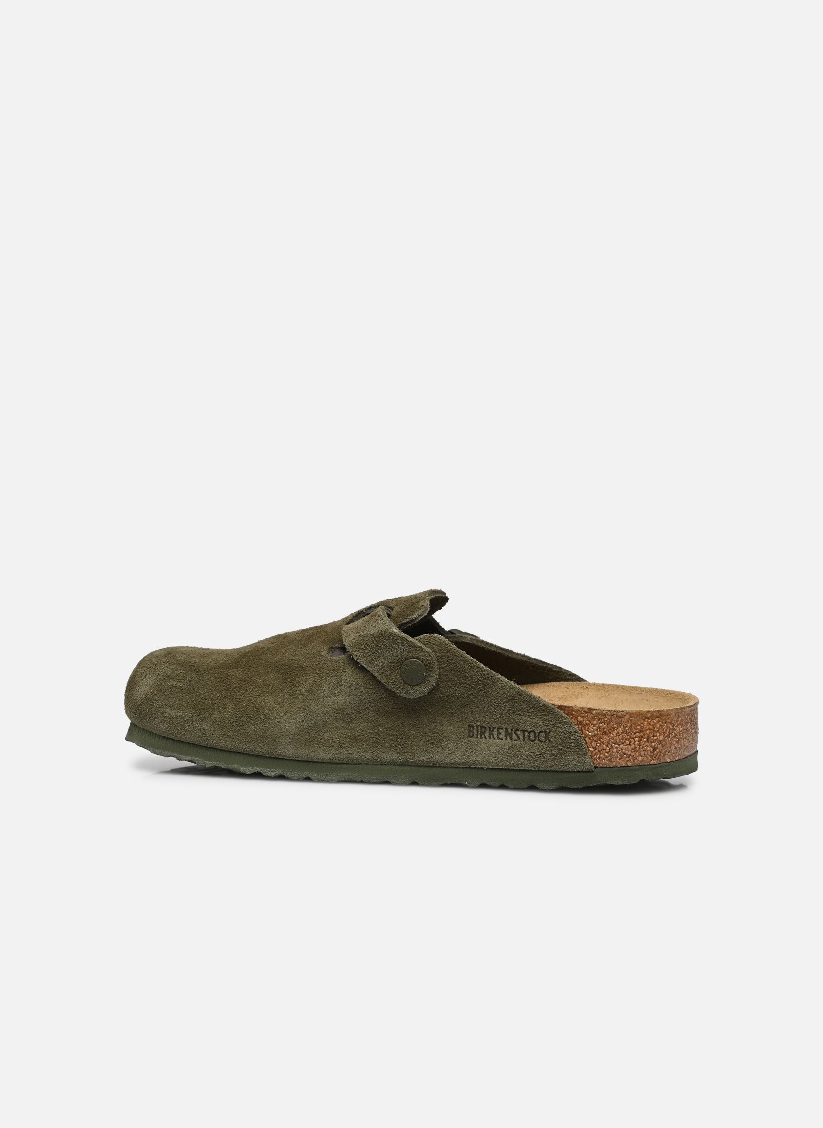Mules Boston Suede - Regular homme vert Birkenstock Mules Boston Suede - Regular homme vert THYME