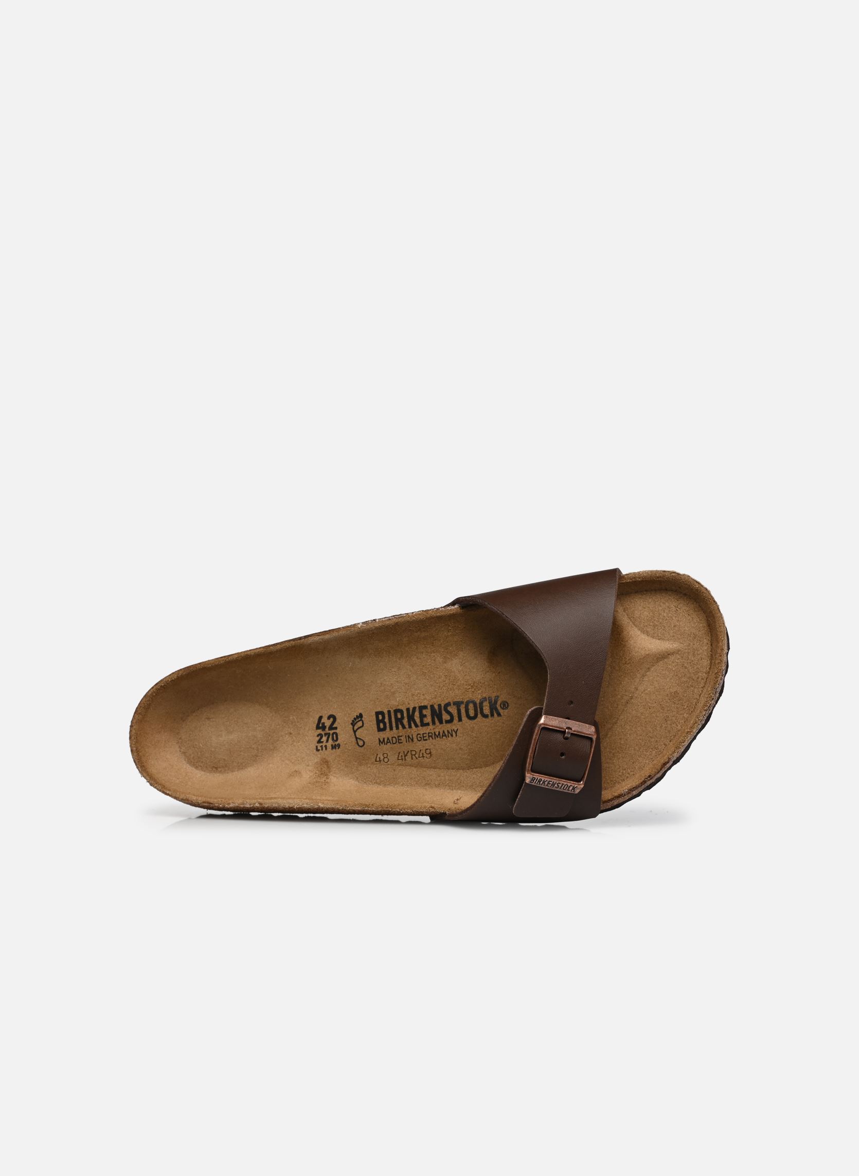 Pantoletten Madrid Birko Flor - Regular herren braun Birkenstock Pantoletten Madrid Birko Flor - Regular herren braun DARK BROWN