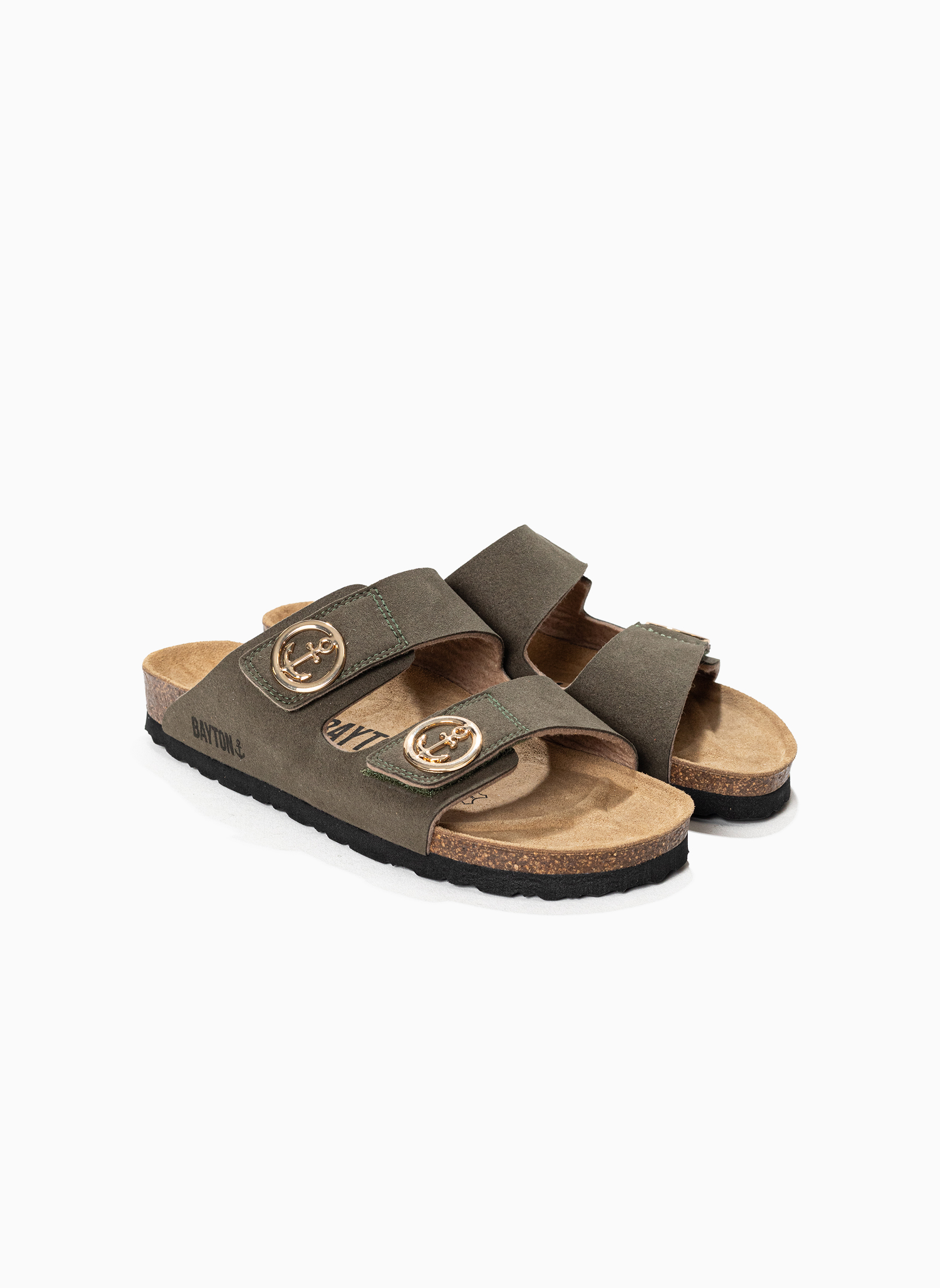 Mules ANATOL femme vert Bayton Mules ANATOL femme vert Kaki