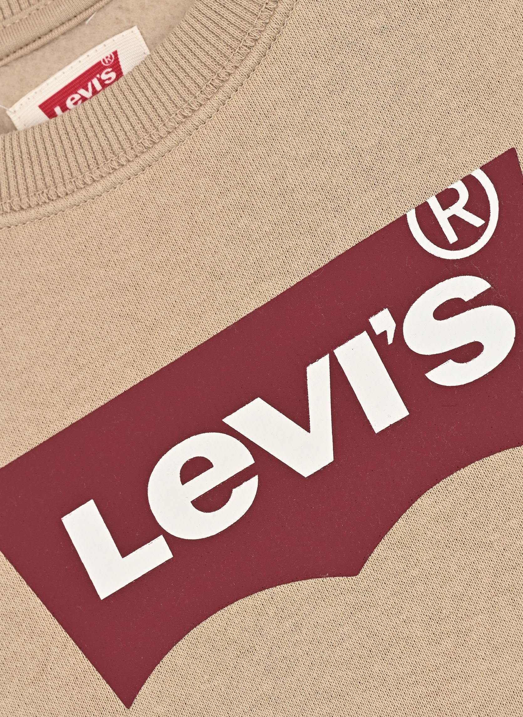 Sweats à capuche Levi's Batwing Crewneck Sweatshirt garçon beige Levi's Kids Sweats à capuche Levi's Batwing Crewneck Sweatshirt garçon beige White pepper
